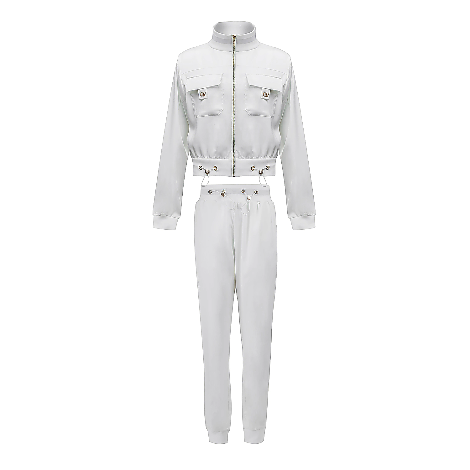 Ladies' satin set OLAVOGA LORY - Écru