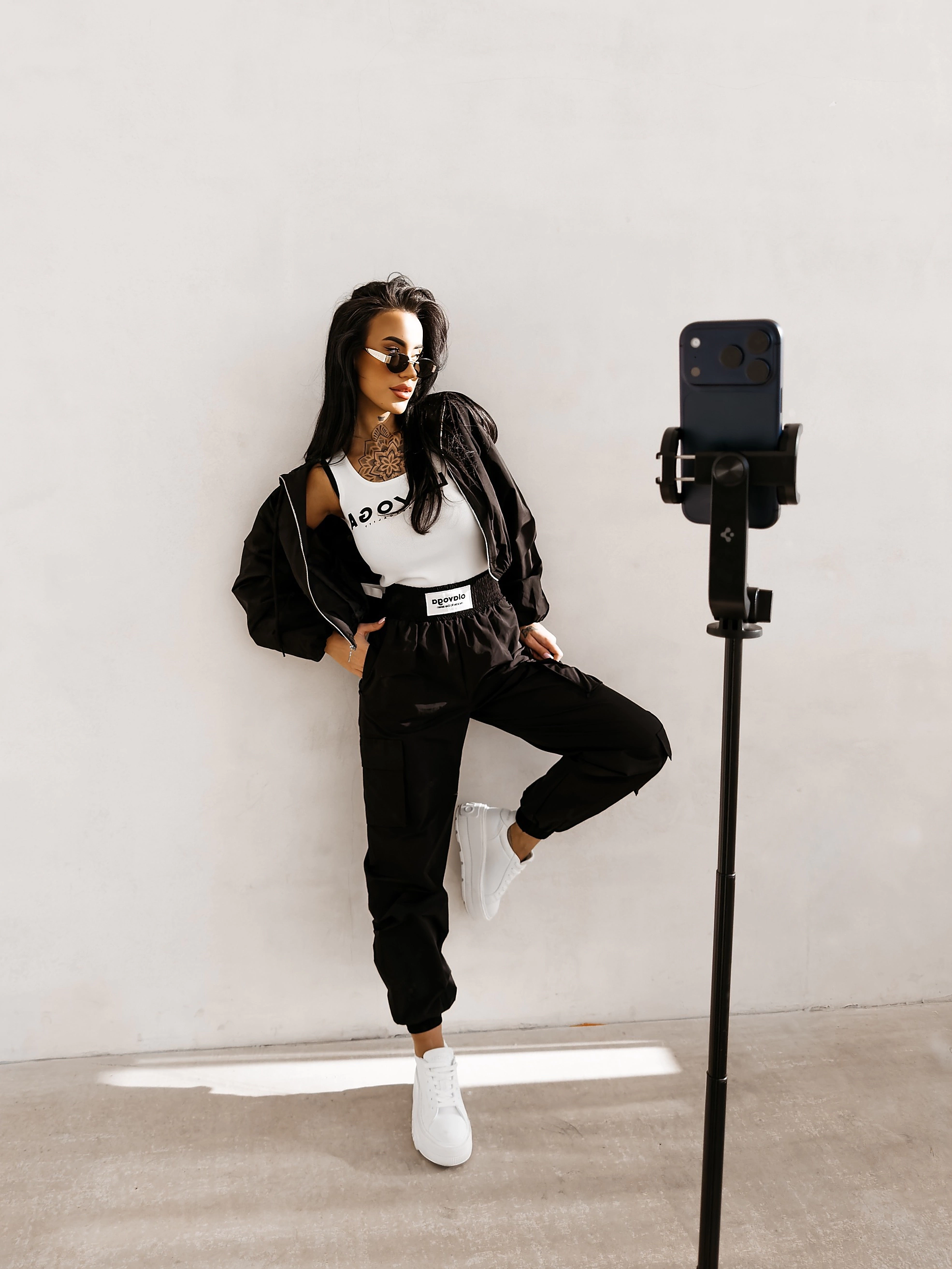 Streetwear-Hosen für Damen OLAVOGA BURNT SIENNA PANTS - Schwarz