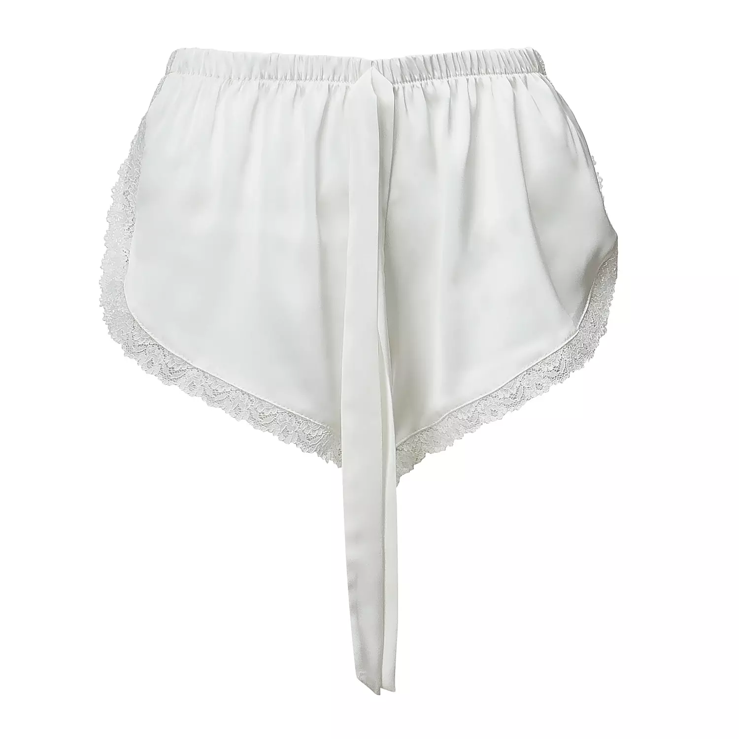 Damen-Pyjama aus Satin OLAVOGA DESIRE - Écru