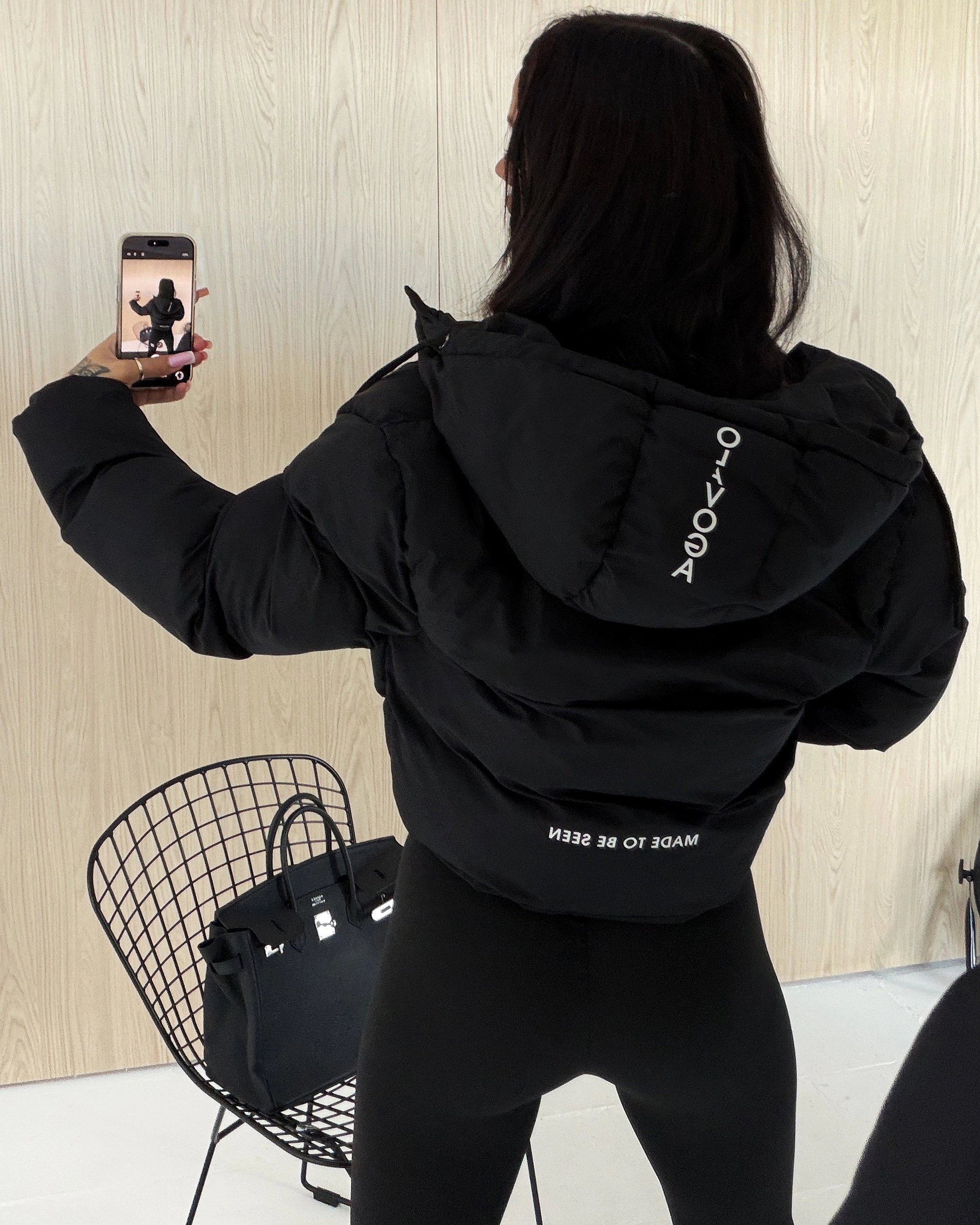 OLAVOGA AMPOSTA Damen-Daunenjacke – Schwarz
