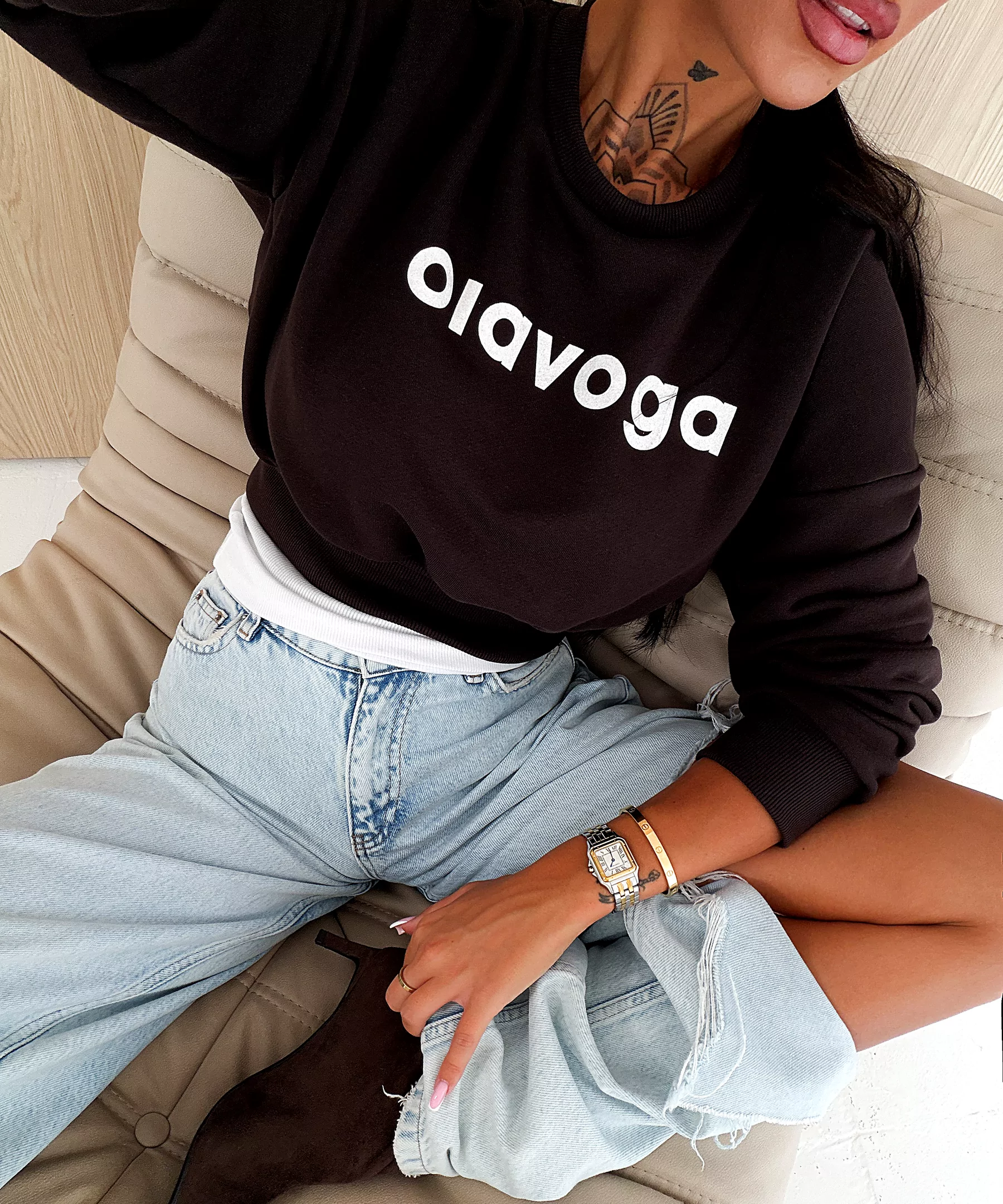 Bluza damska OLAVOGA FRESH Brązowy – zdjęcie produktu