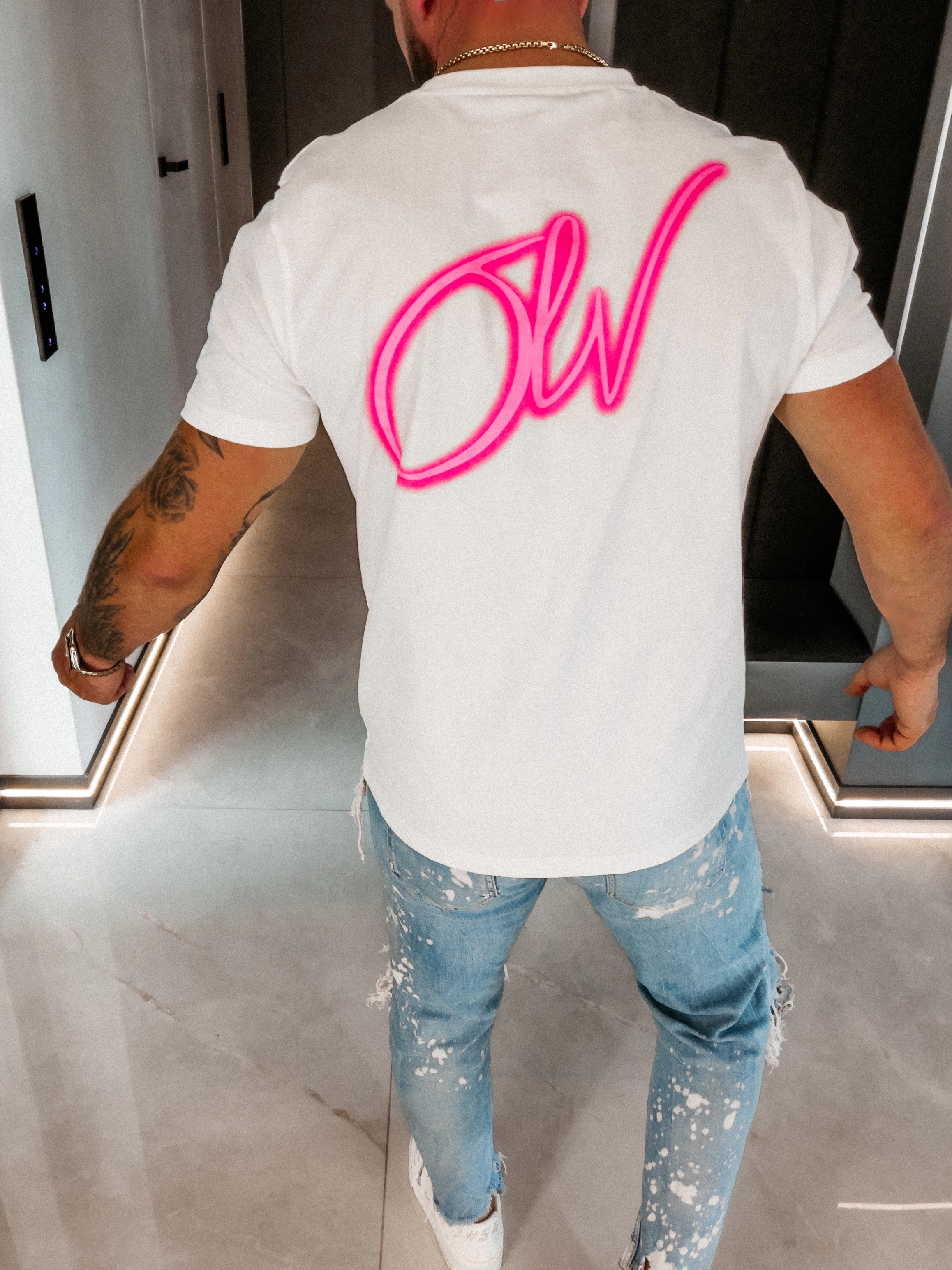OLAVOGA VELMAR unisex oversize T-shirt - Ecru