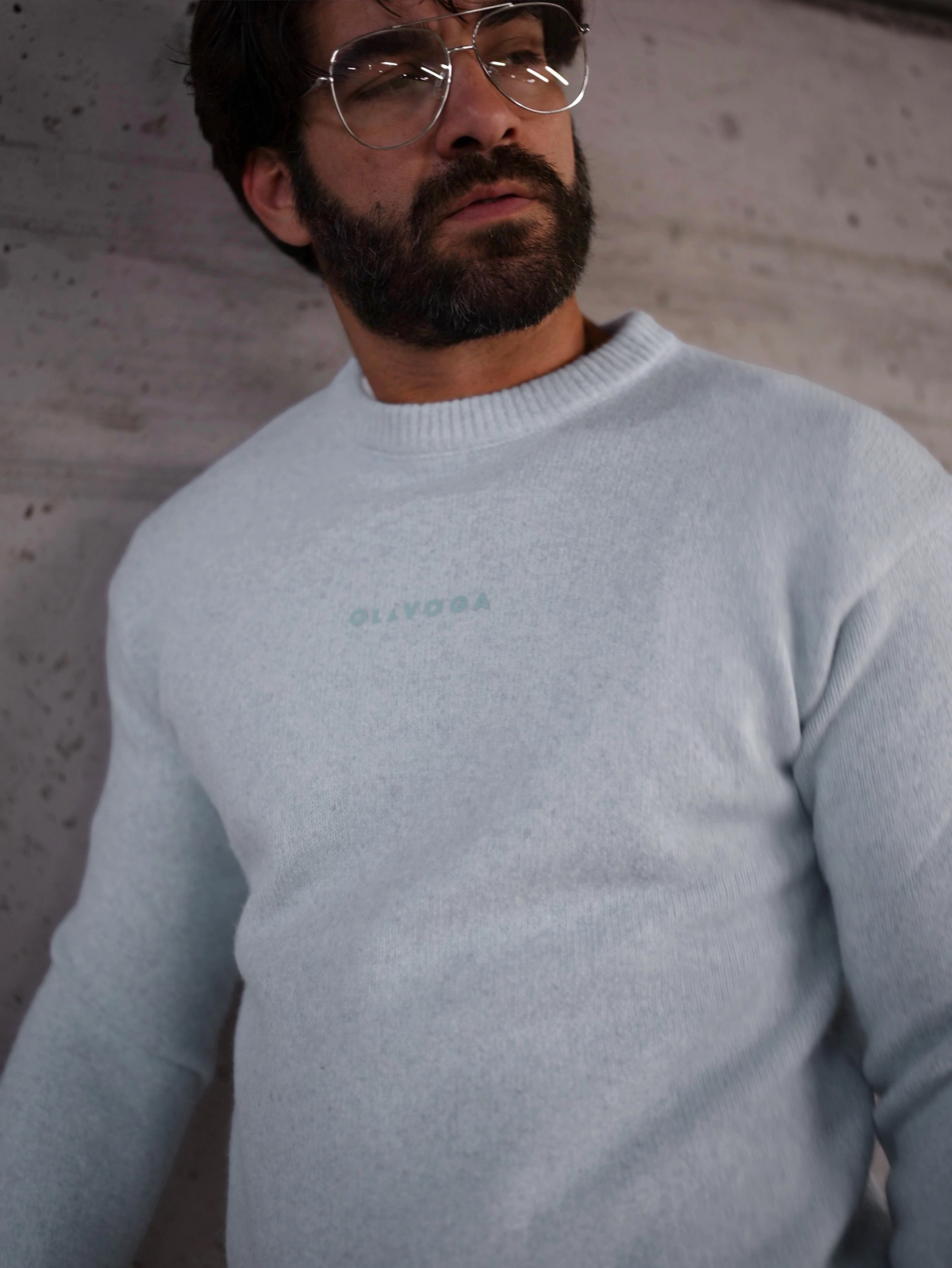 Sweter męski OLAVOGA Men CAIRO - Błękit