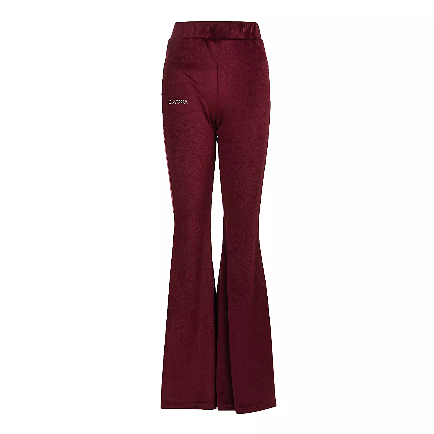 Ladies' casual velour set OLAVOGA VELVET WOOD - Maroon