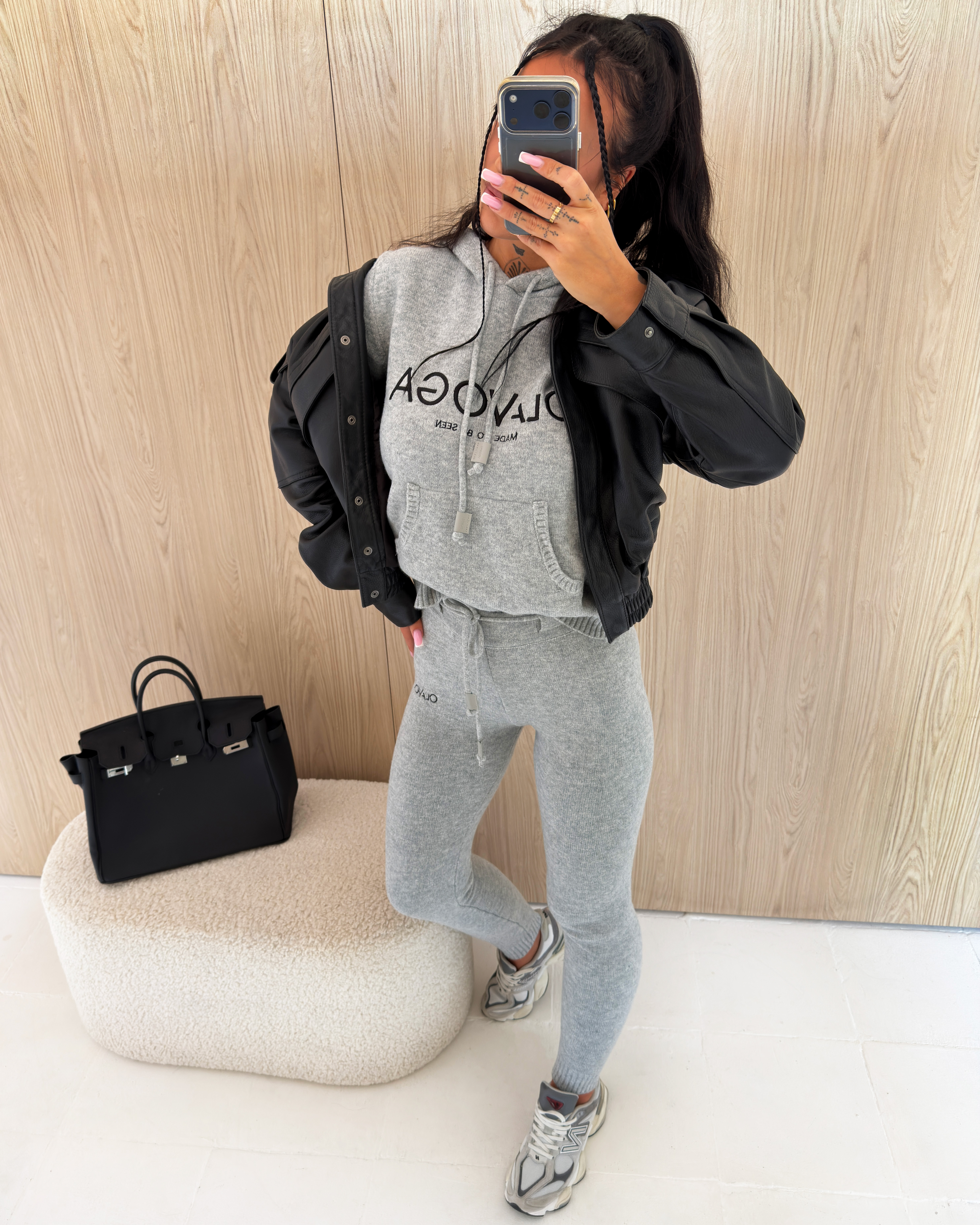 OLAVOGA SUNZOIST women’s knitted set – Grey