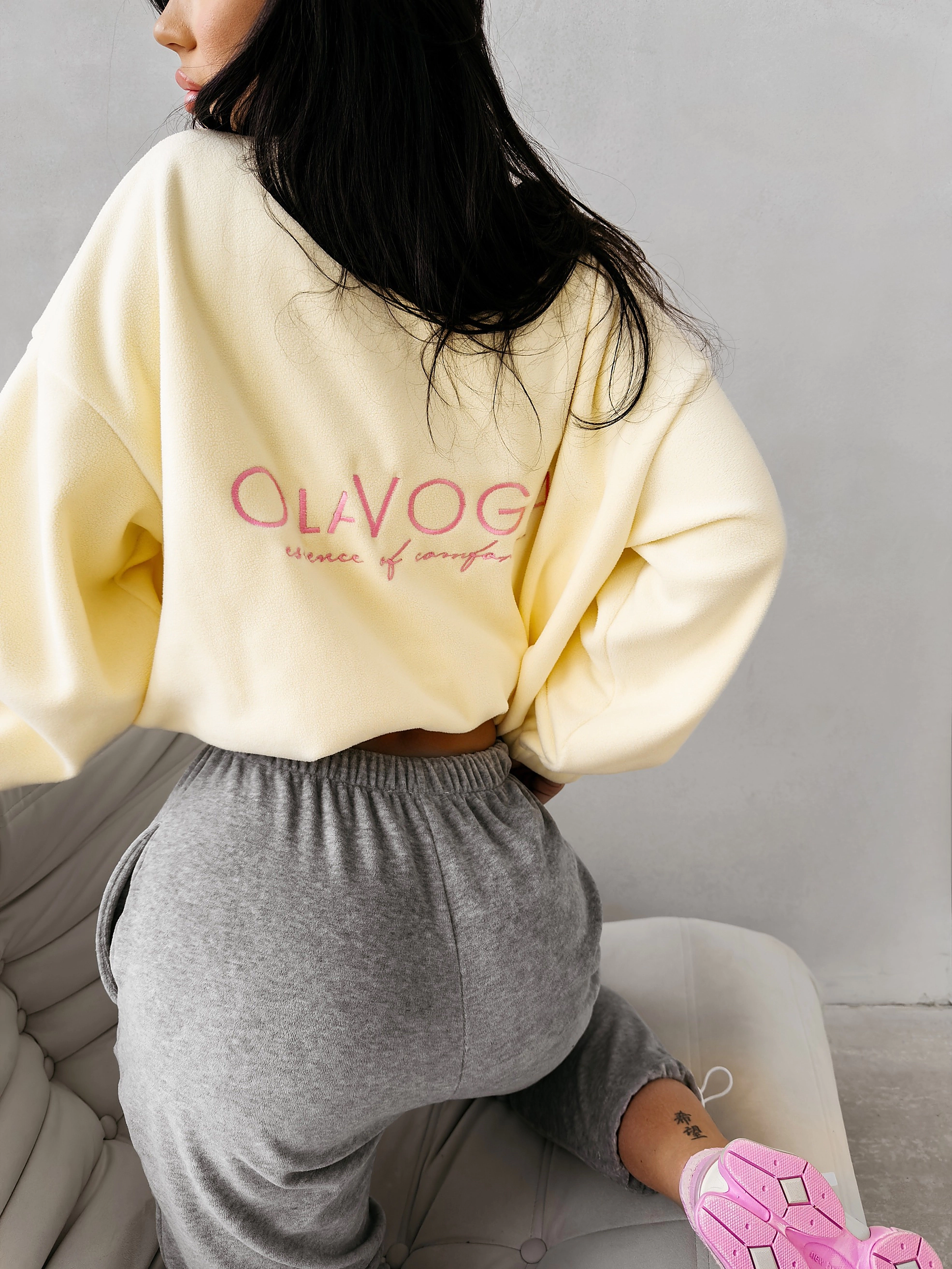 Dámská mikina OLAVOGA ELENA - Yellow