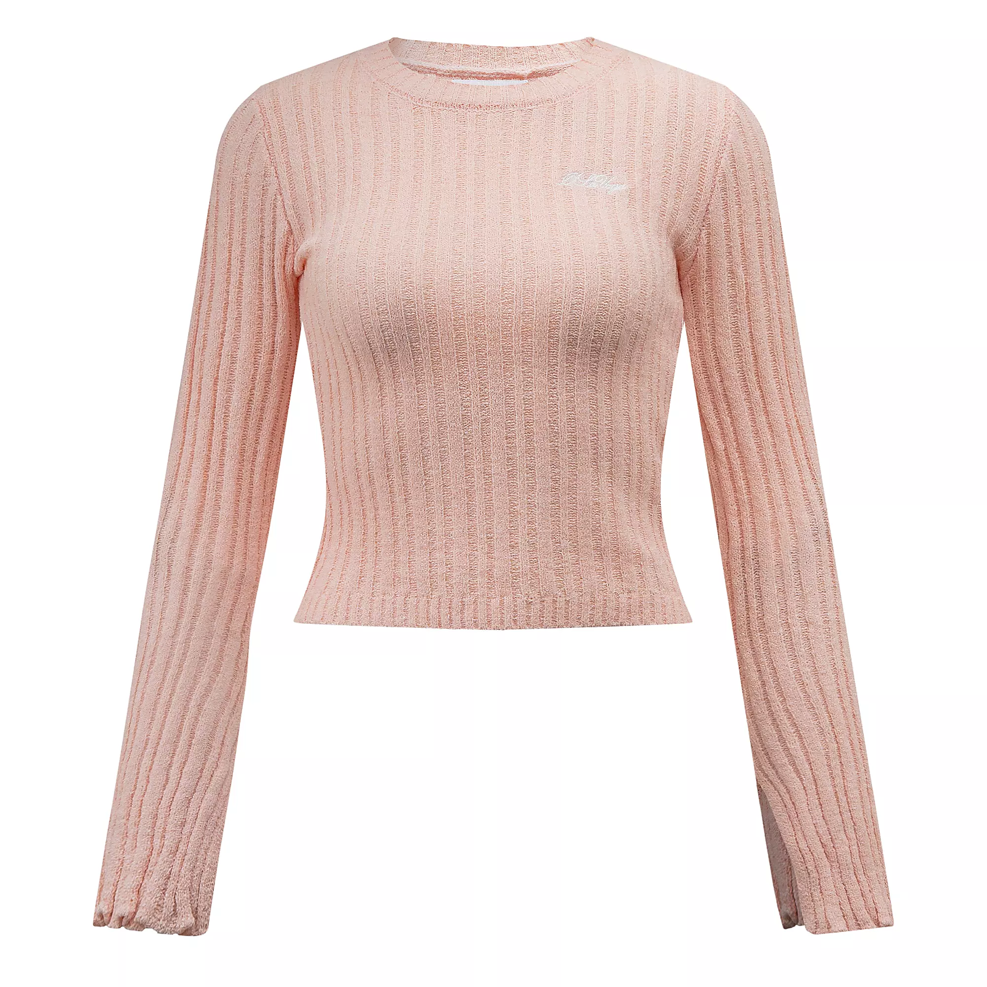 OLAVOGA ZIRRA women's jumper with flared sleeves - Powder pink