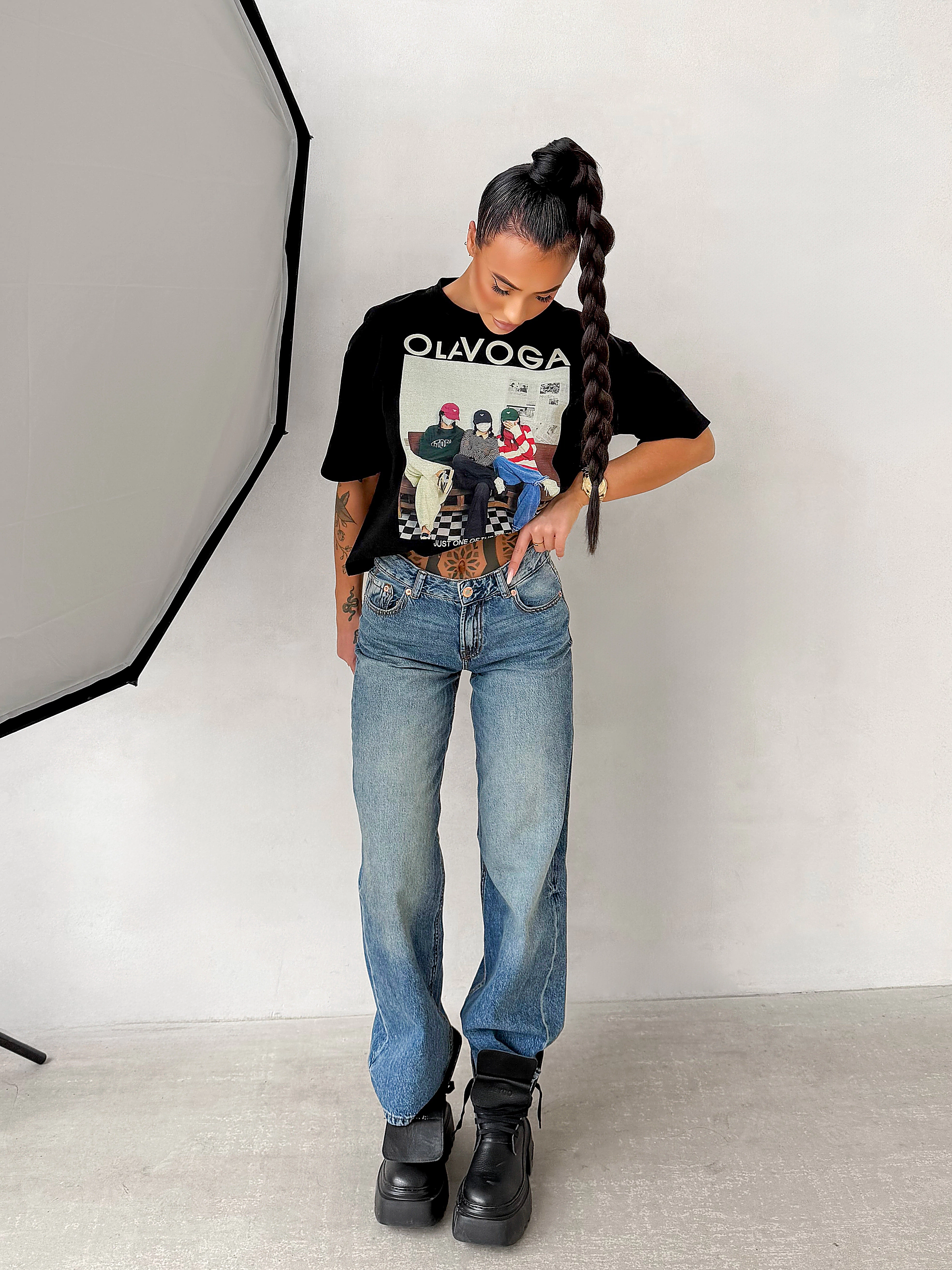 OLAVOGA TRIOASI women's T-shirt - Black