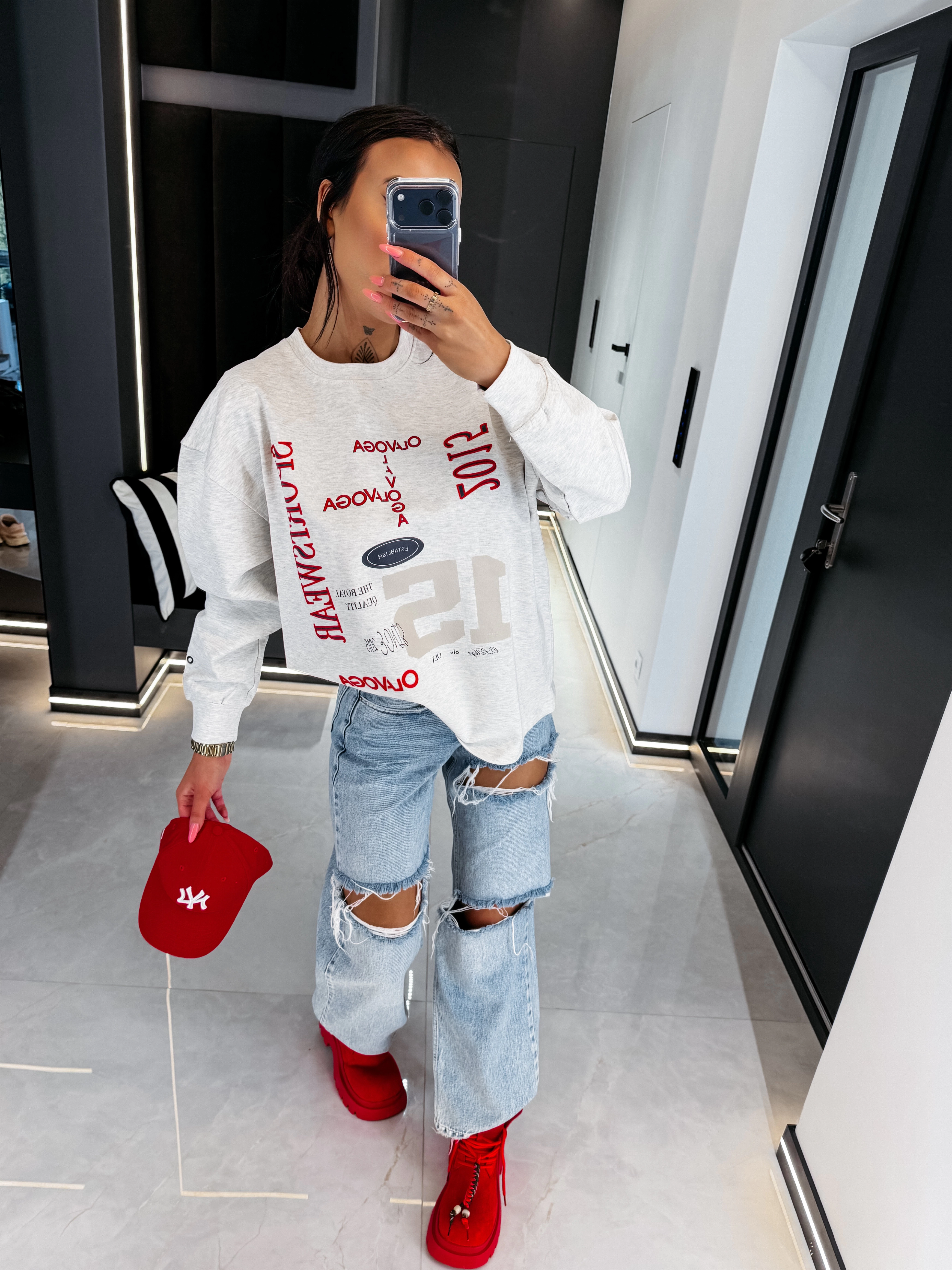 OLAVOGA APARE women's sweatshirt - Grey