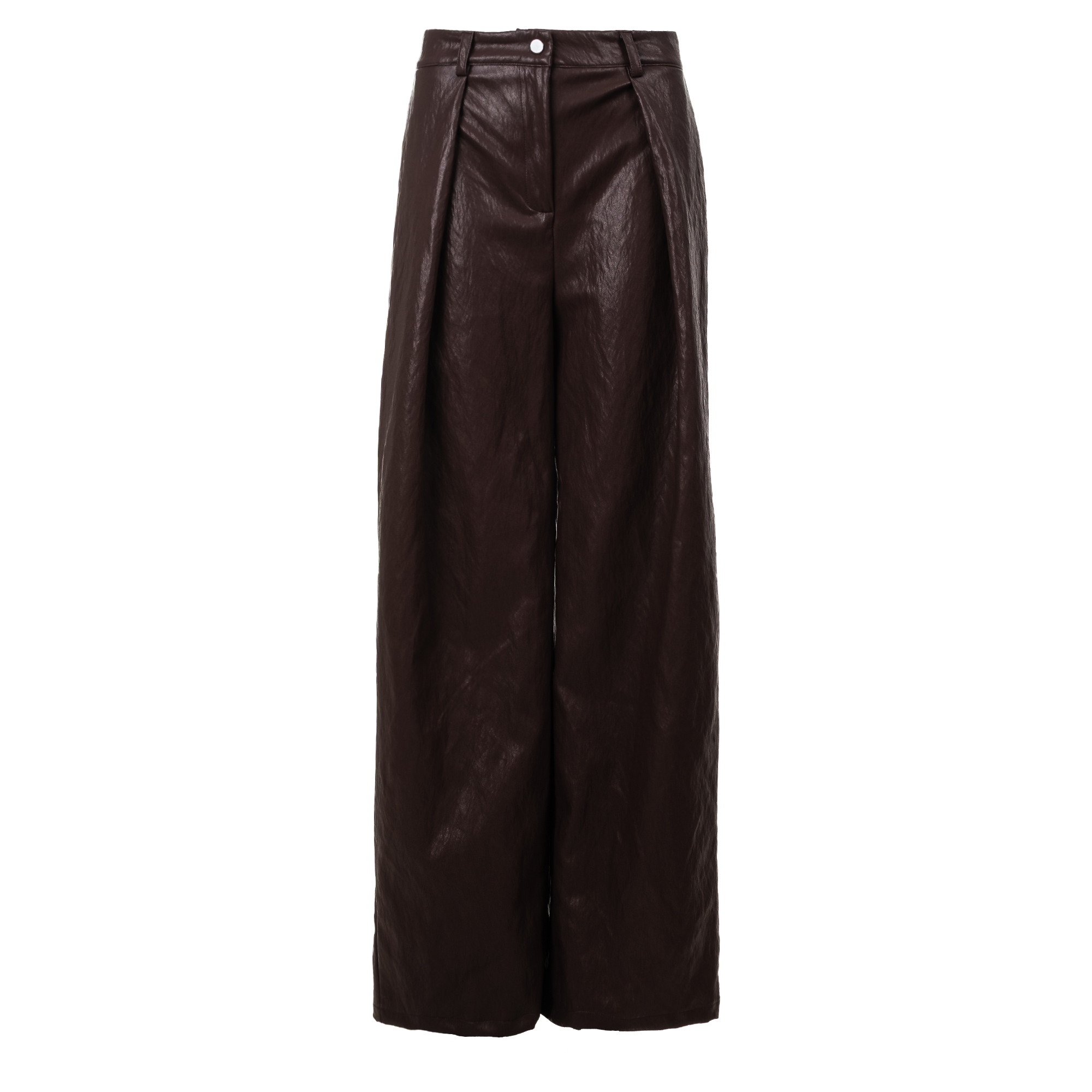 Damen-Kunstlederhose OLAVOGA STEP - Bordeaux