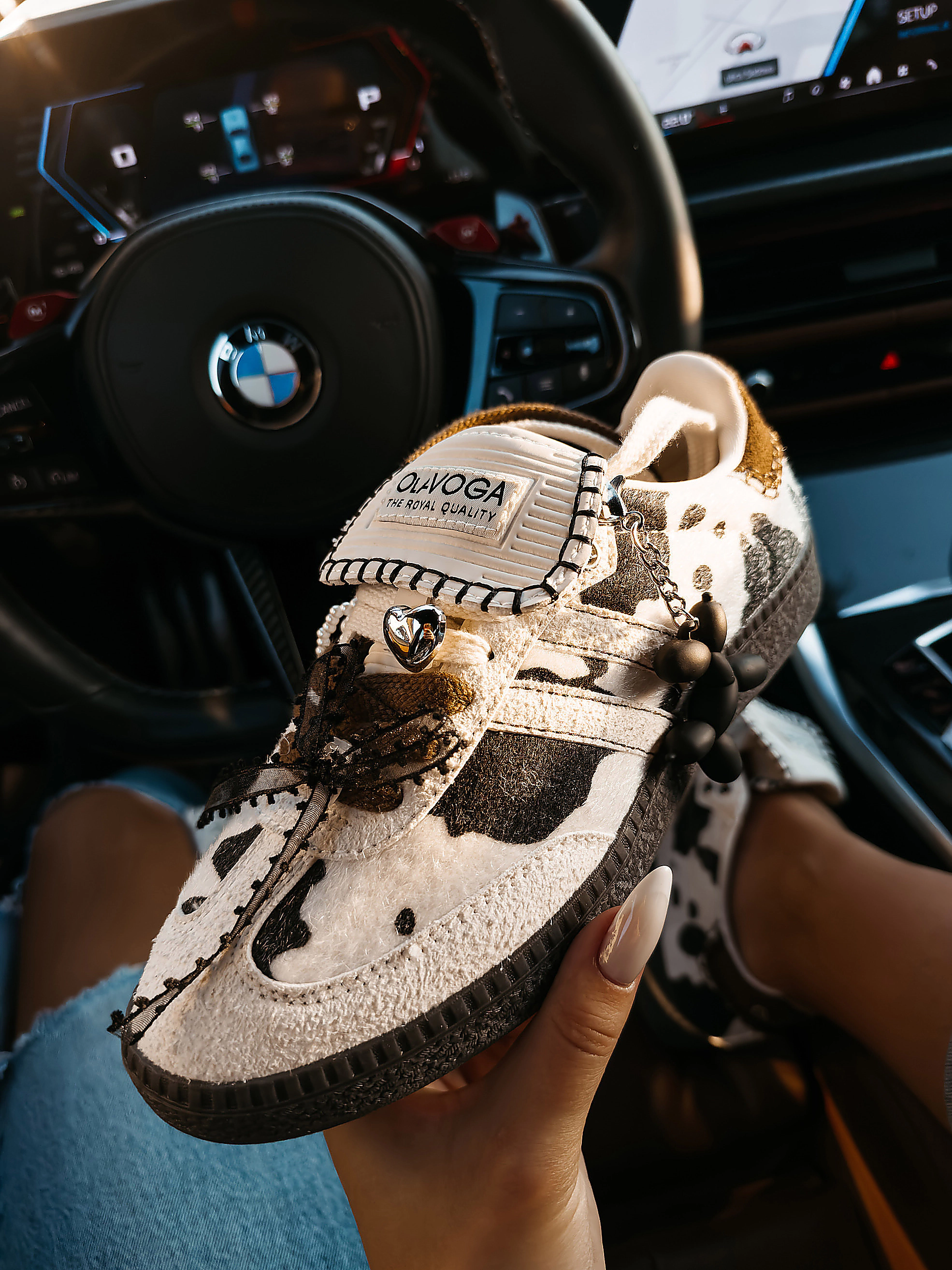 Buty damskie OLAVOGA ANATY - Brązowy + Czarny