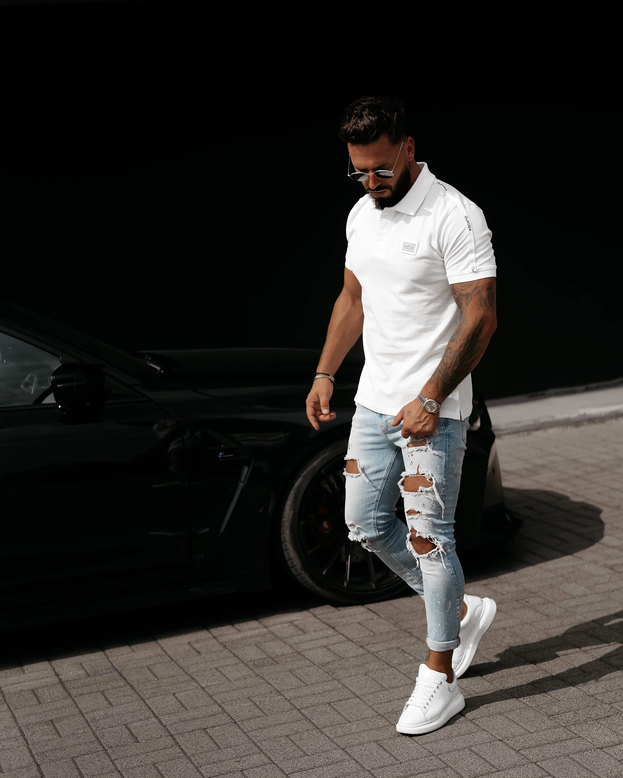 T-shirt męski OLAVOGA Men BALARDI - Écru