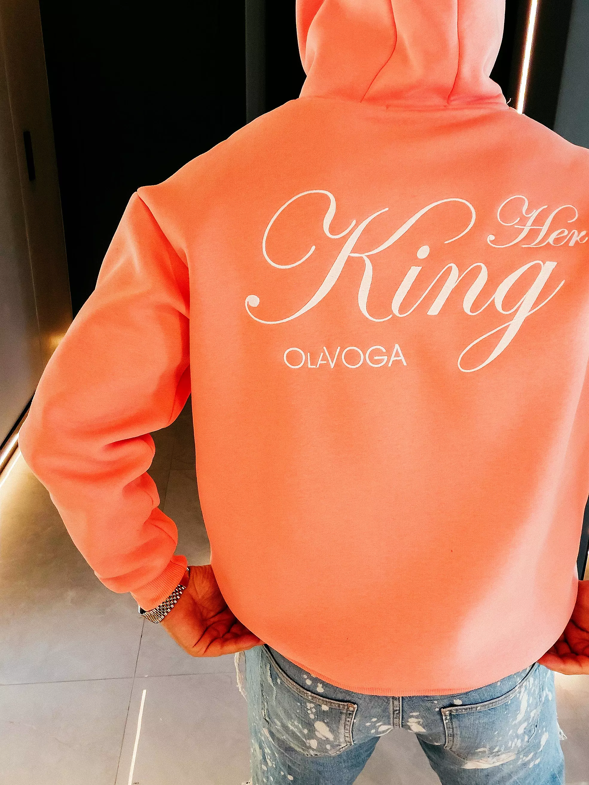 Bluza męska Matchy Matchy OLAVOGA Men ADORE - Peach
