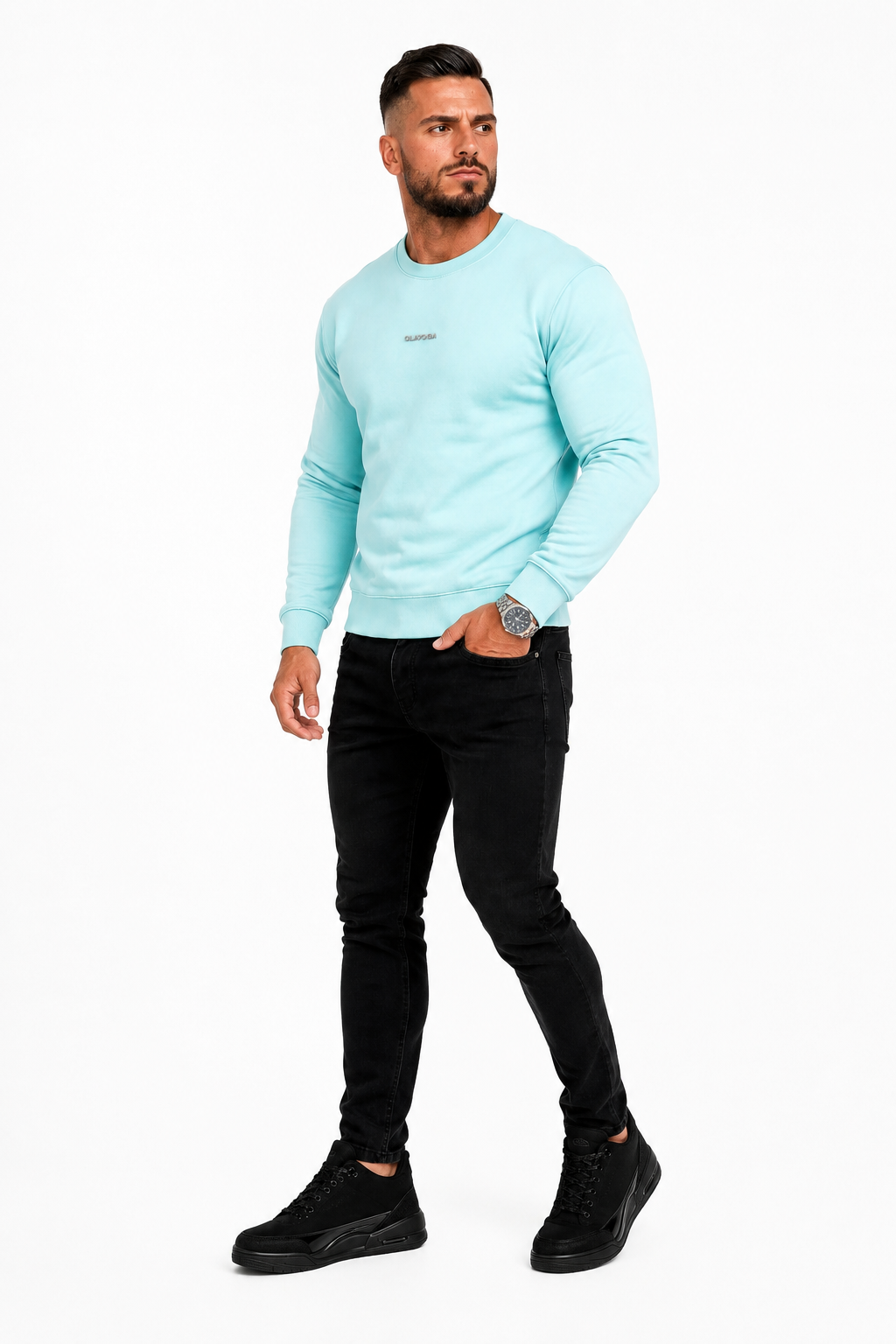 Bluza męska OLAVOGA Men TENGO - Błękitny