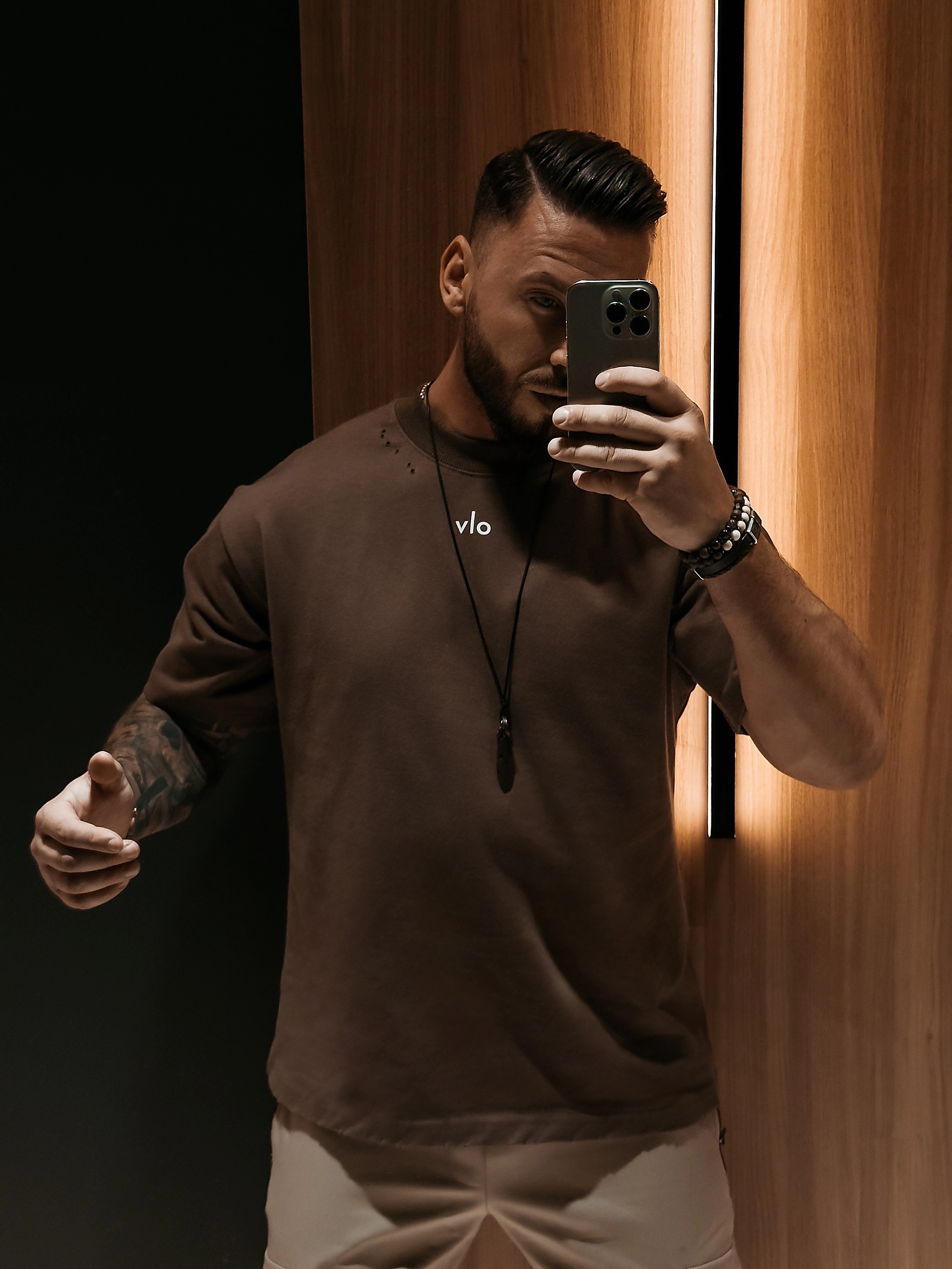 OLAVOGA Men NOVAVEON T-shirt - Brown