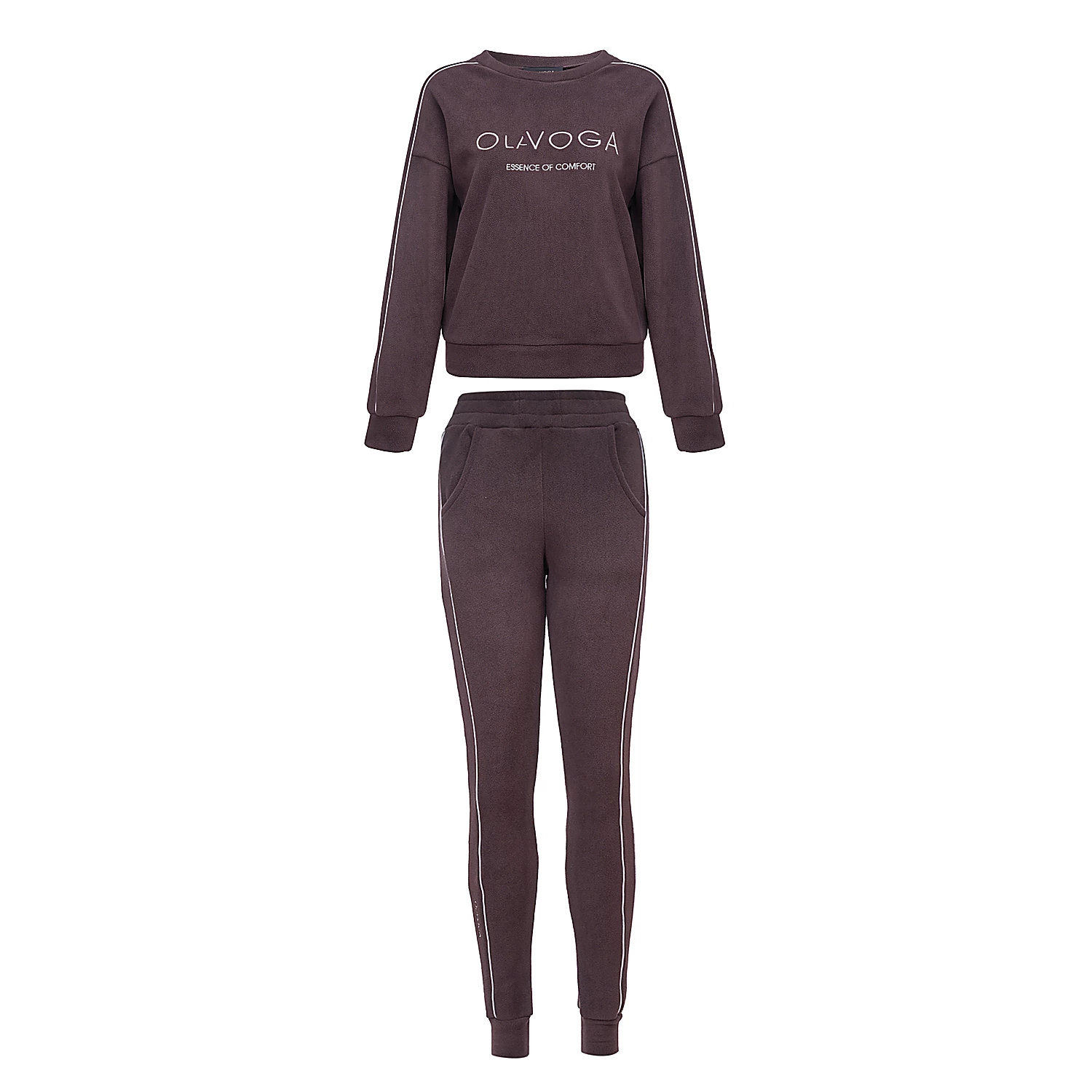 OLAVOGA LENTO Damen-Fleece-Set - Braun