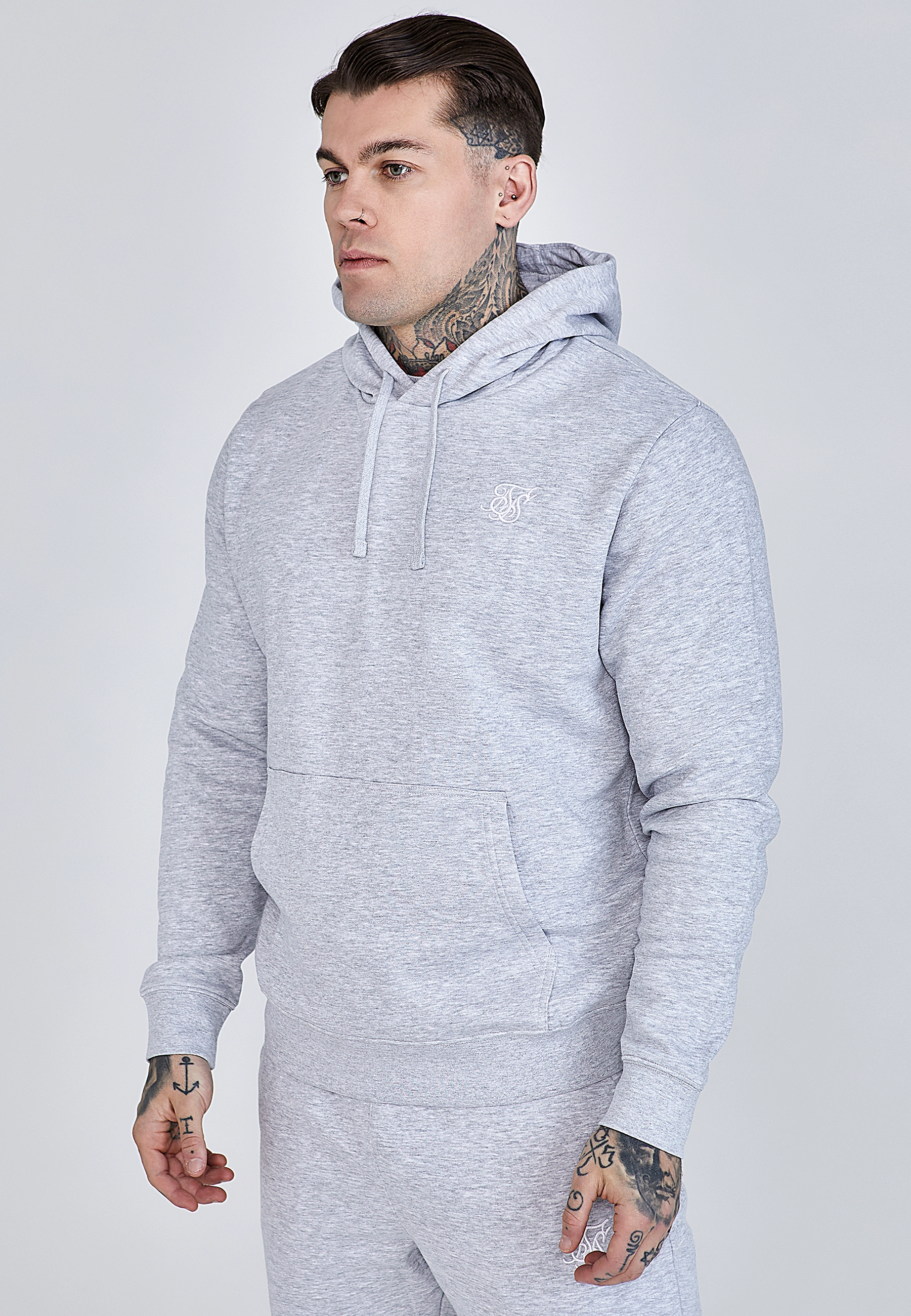 Komplet męski dresowy SIKSILK 28540 - Szary