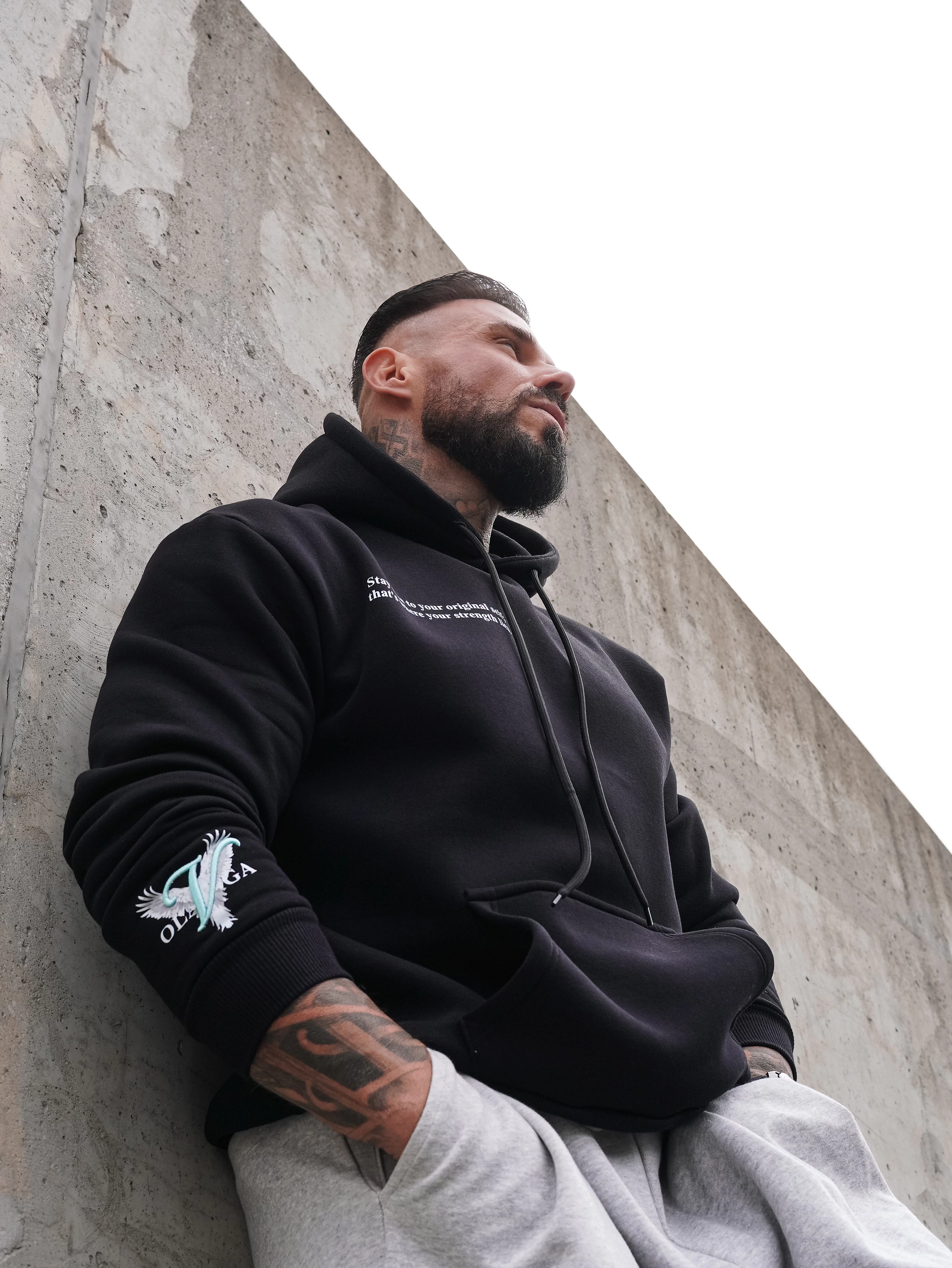 Bluza męska O'la Voga Men EAGLE - Czarny