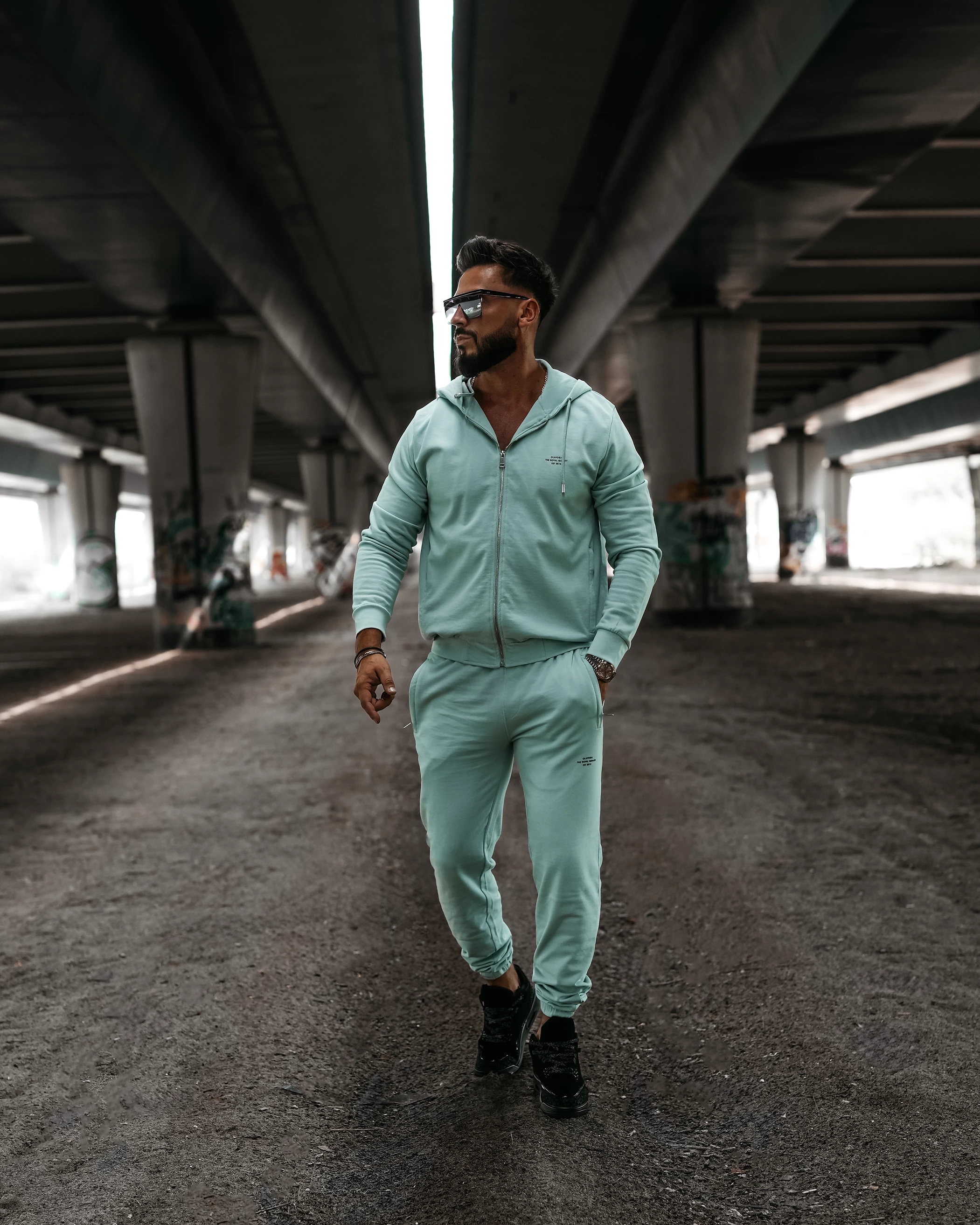 Pánské kalhoty OLAVOGA Men LEOTO PANTS – mátová
