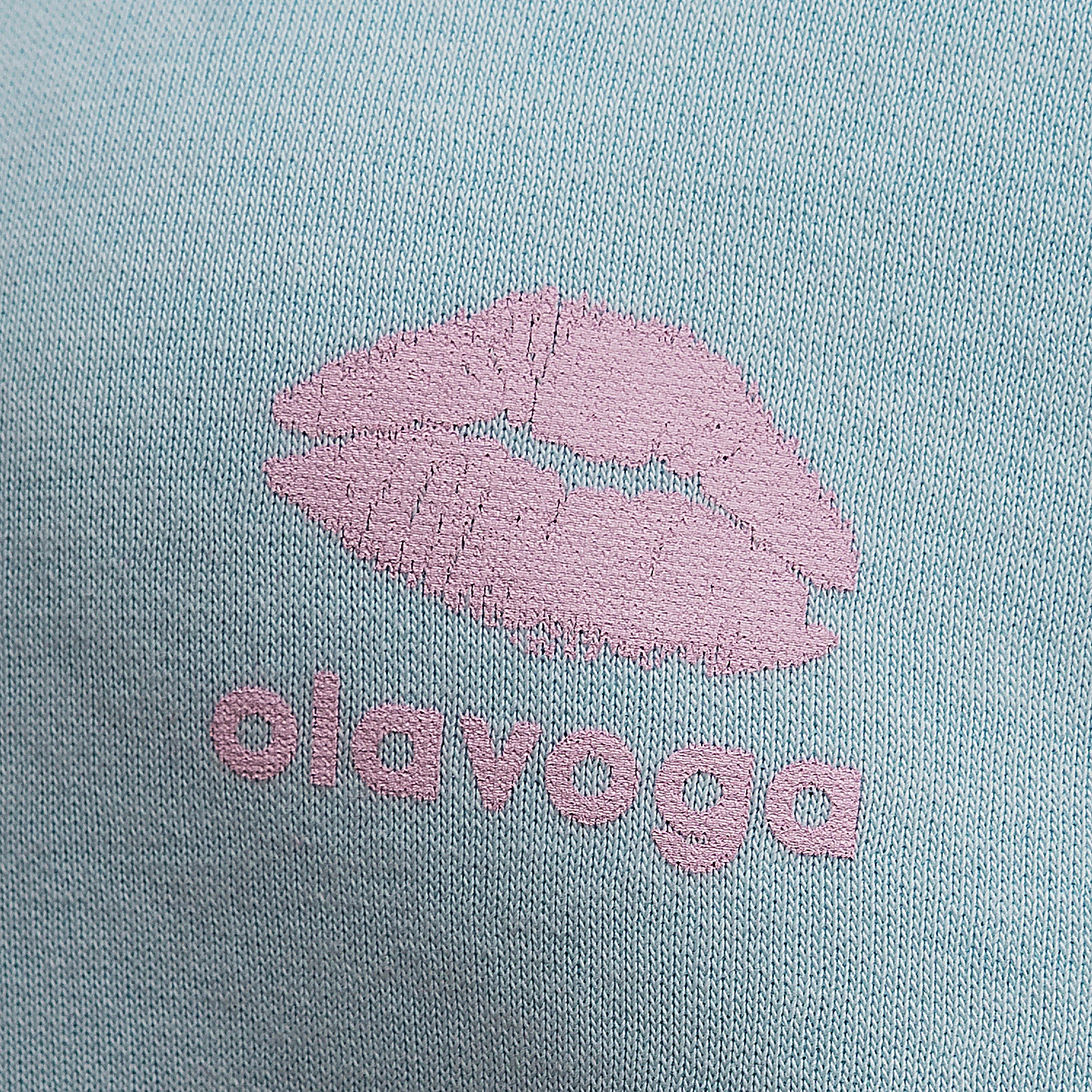 Bluza damska z kapturem OLAVOGA LUCKY MINDSET - Błękitny