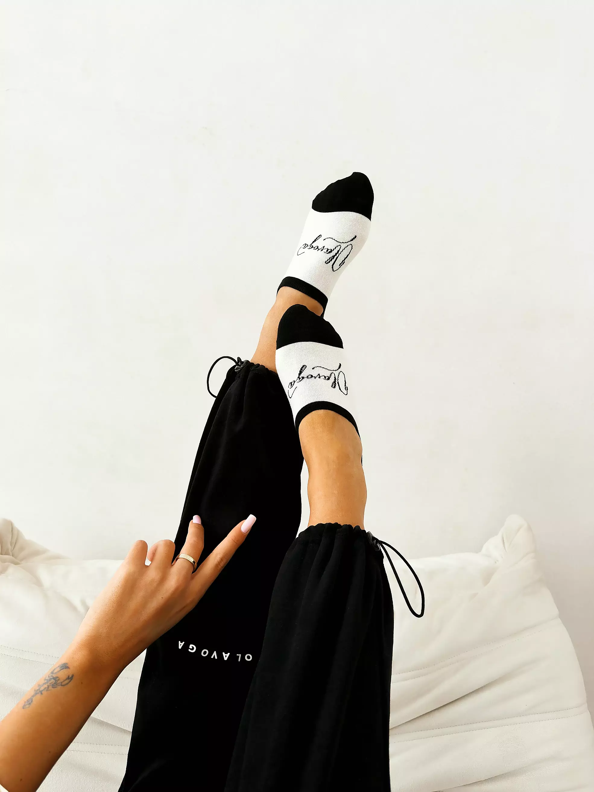 OLAVOGA SORIA Damen Socken - Écru