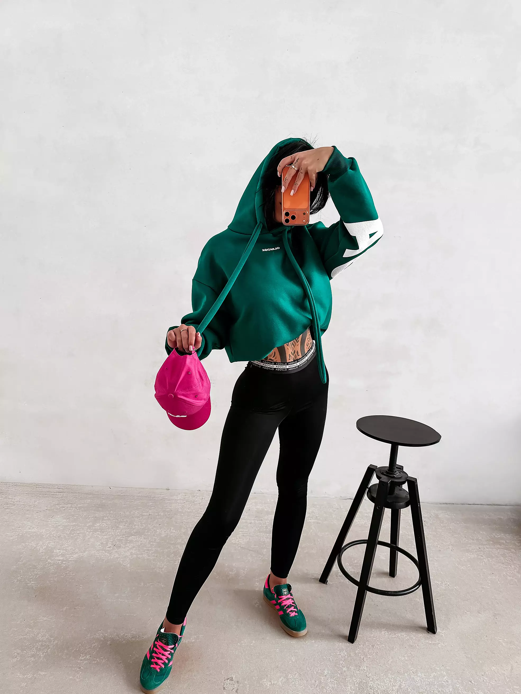 OLAVOGA VINTA women's logo sweatshirt - Green