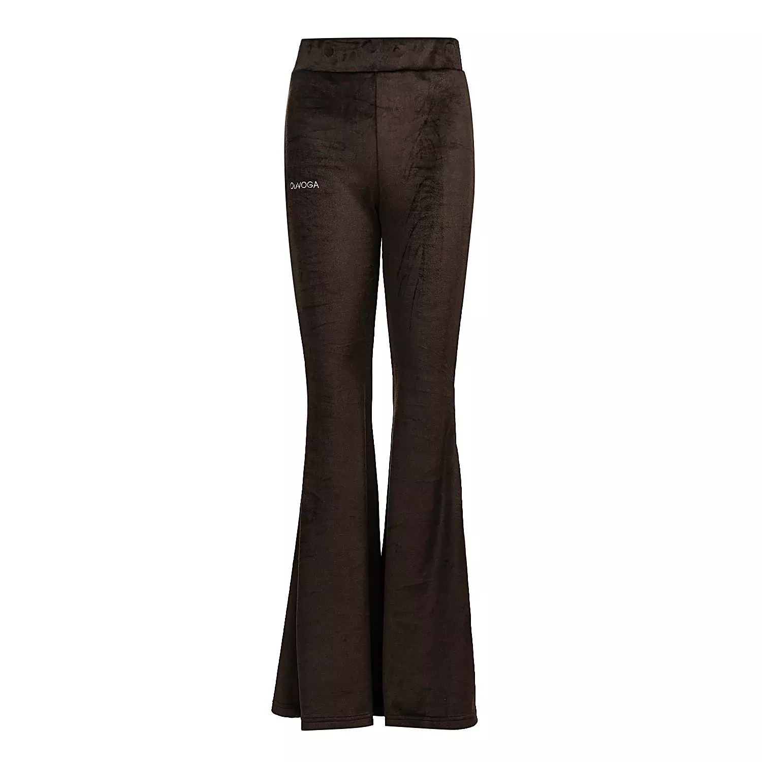 Ladies' casual velour set OLAVOGA VELVET WOOD - Brown
