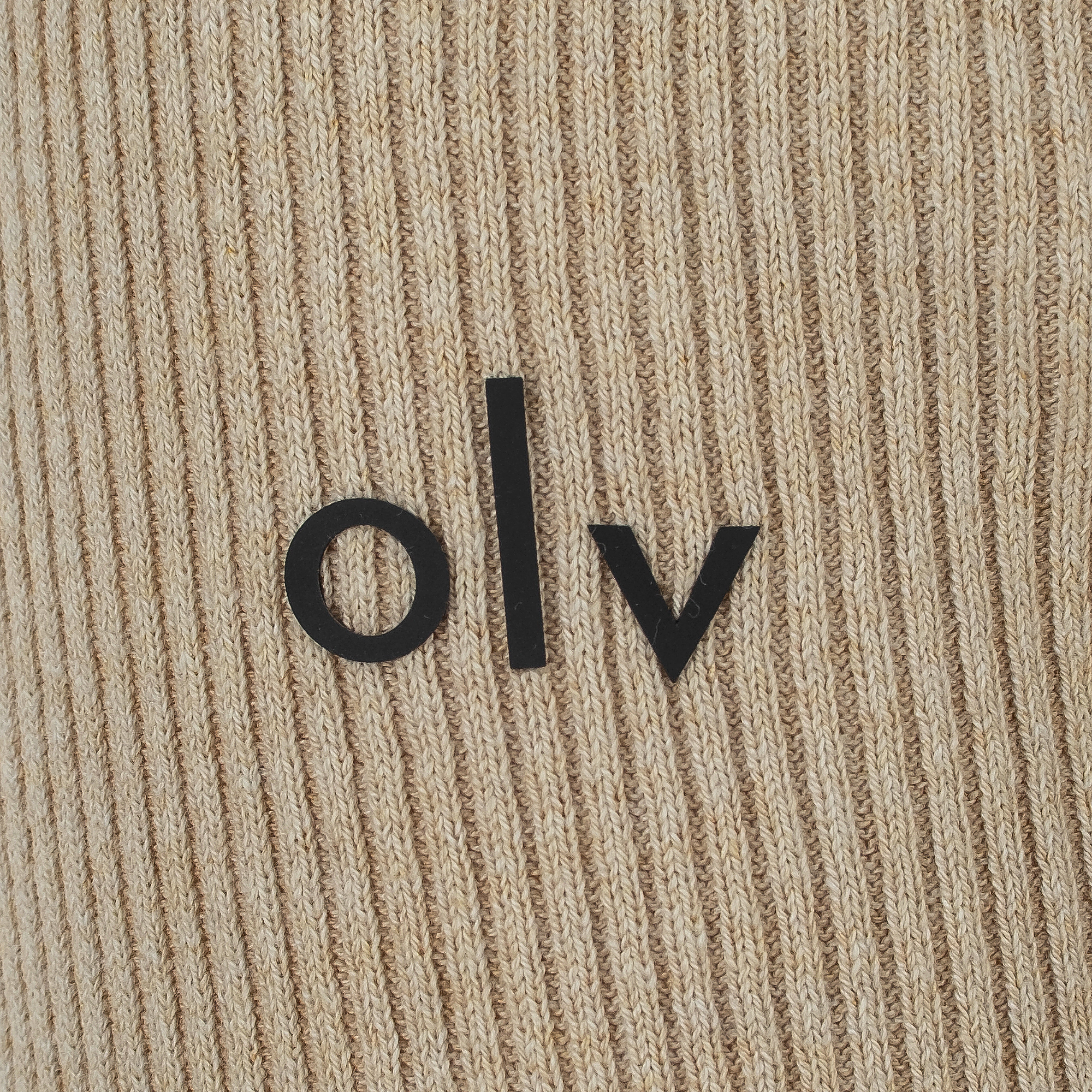 OLAVOGA MALES Sveter na gombíky - béžový