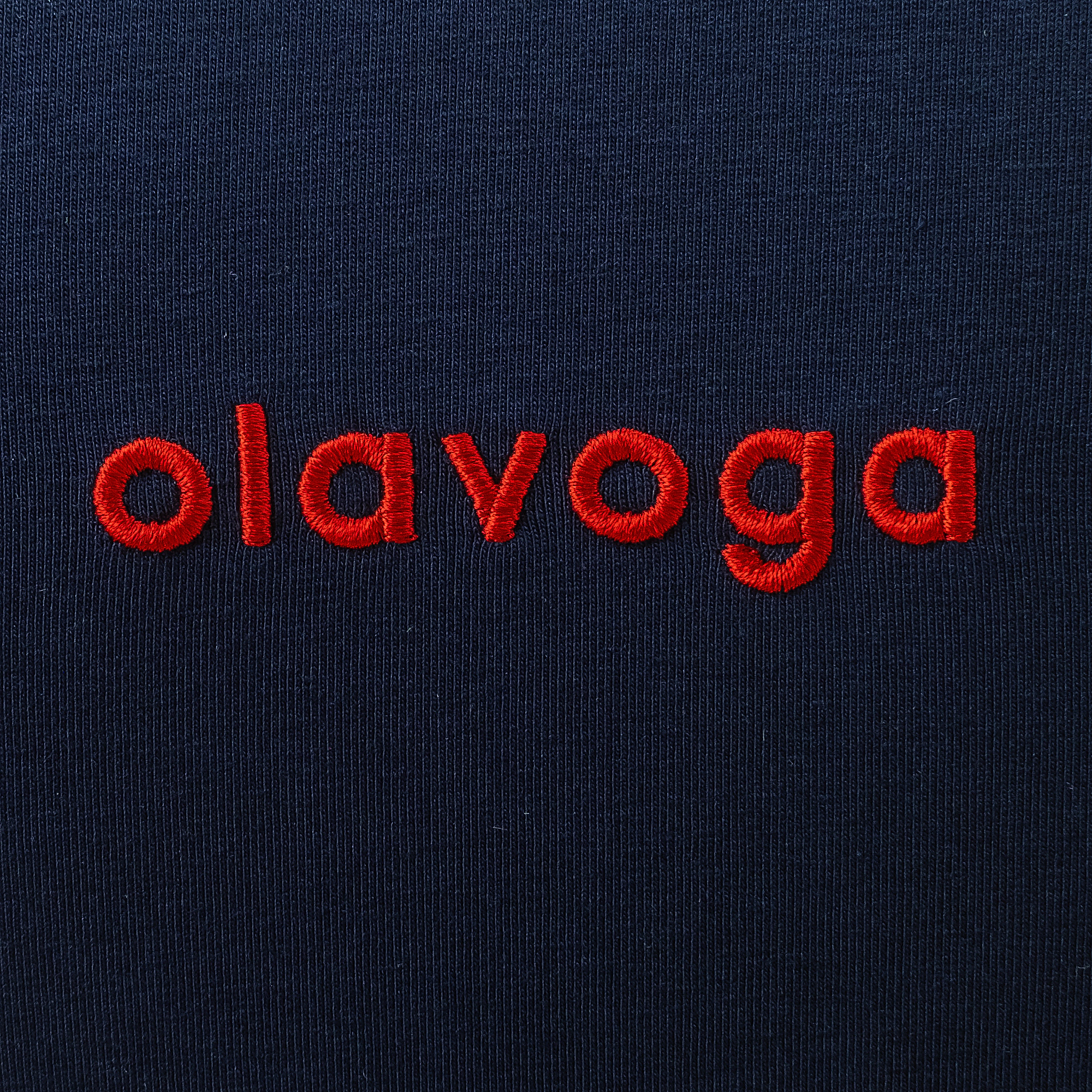 Schmal geschnittene Kurzbluse OLAVOGA AMORIA - Marineblau