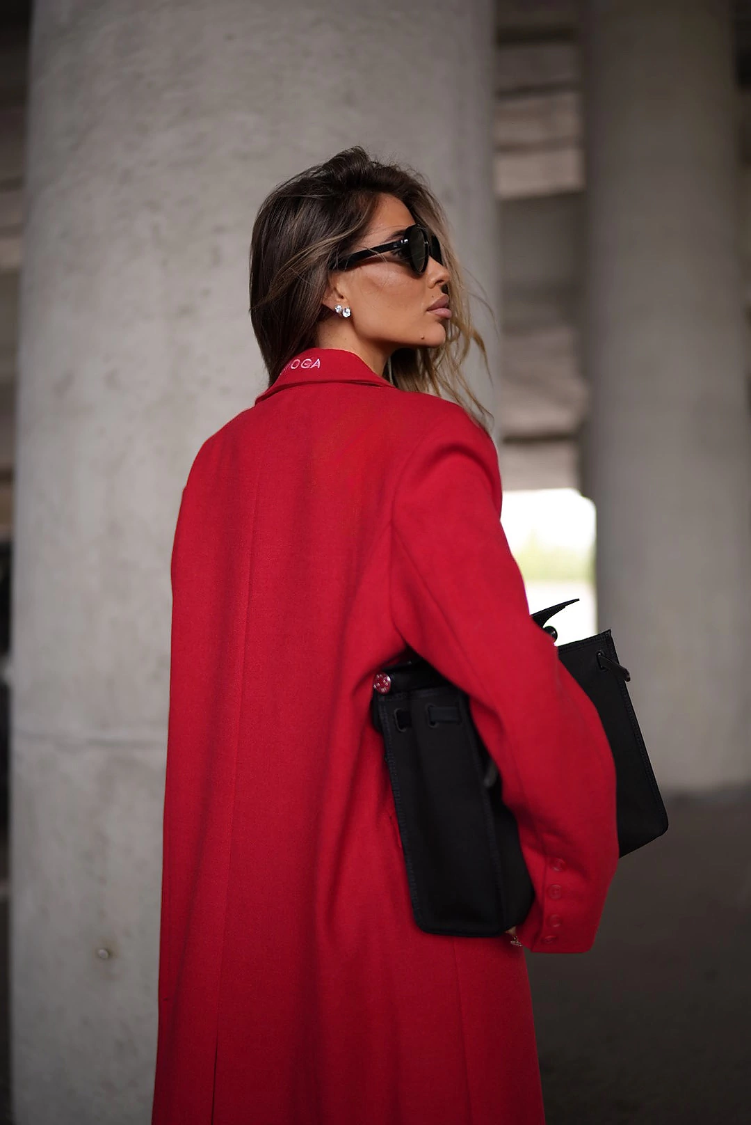 OLAVOGA MOONLEOER women's maxi coat – Red | S | Pasuri