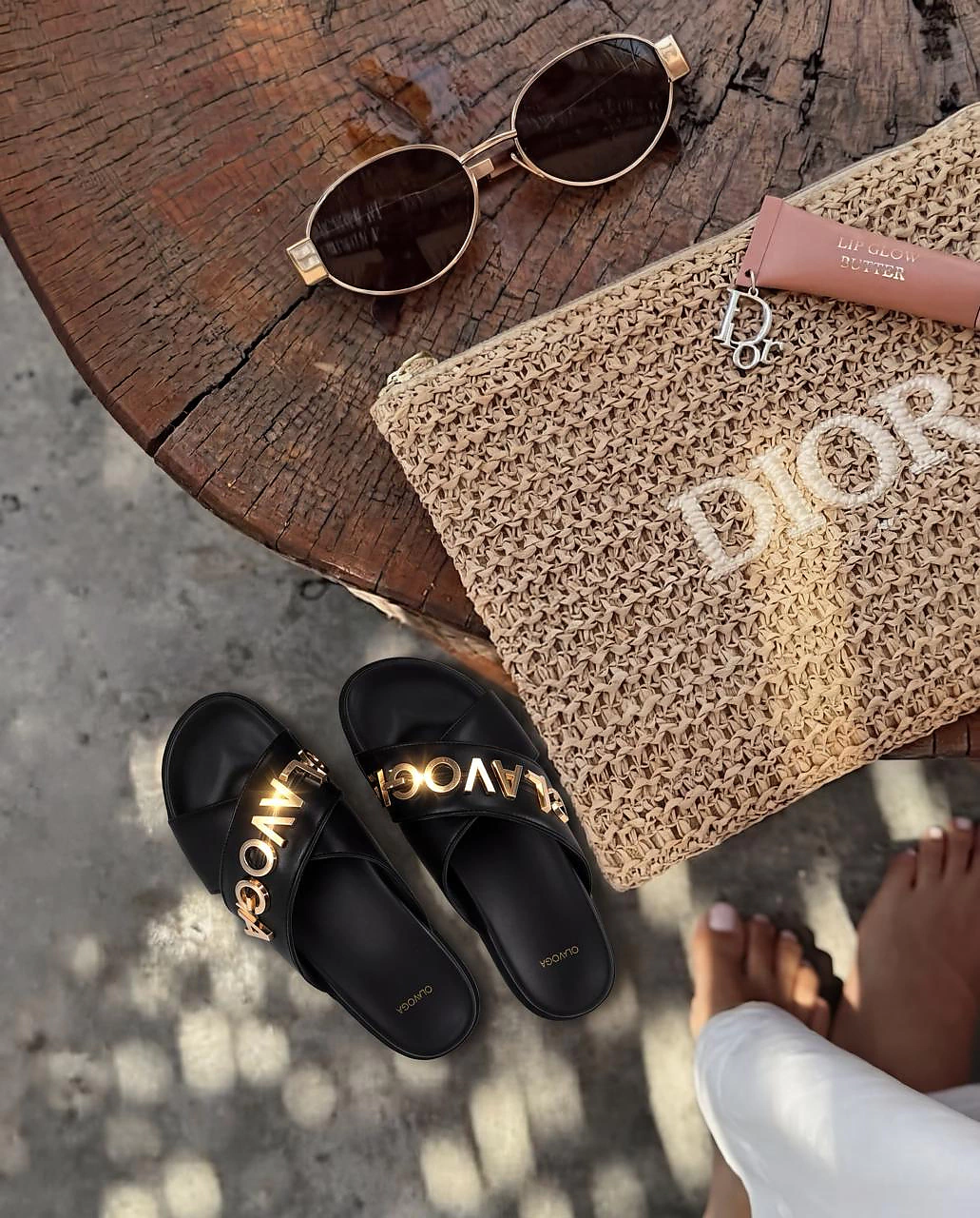 OLAVOGA TILLY Damen Flip-Flops - Schwarz