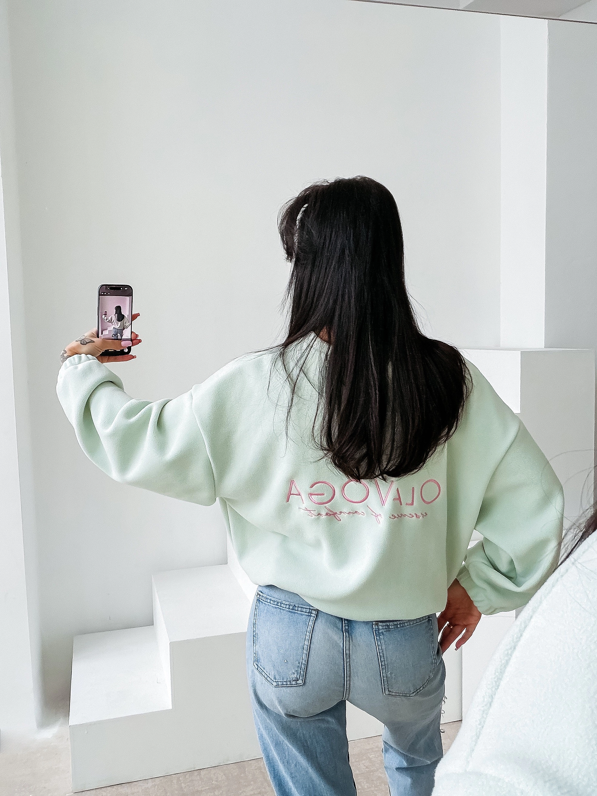 Damen Sweatshirt OLAVOGA ELENA - Mint