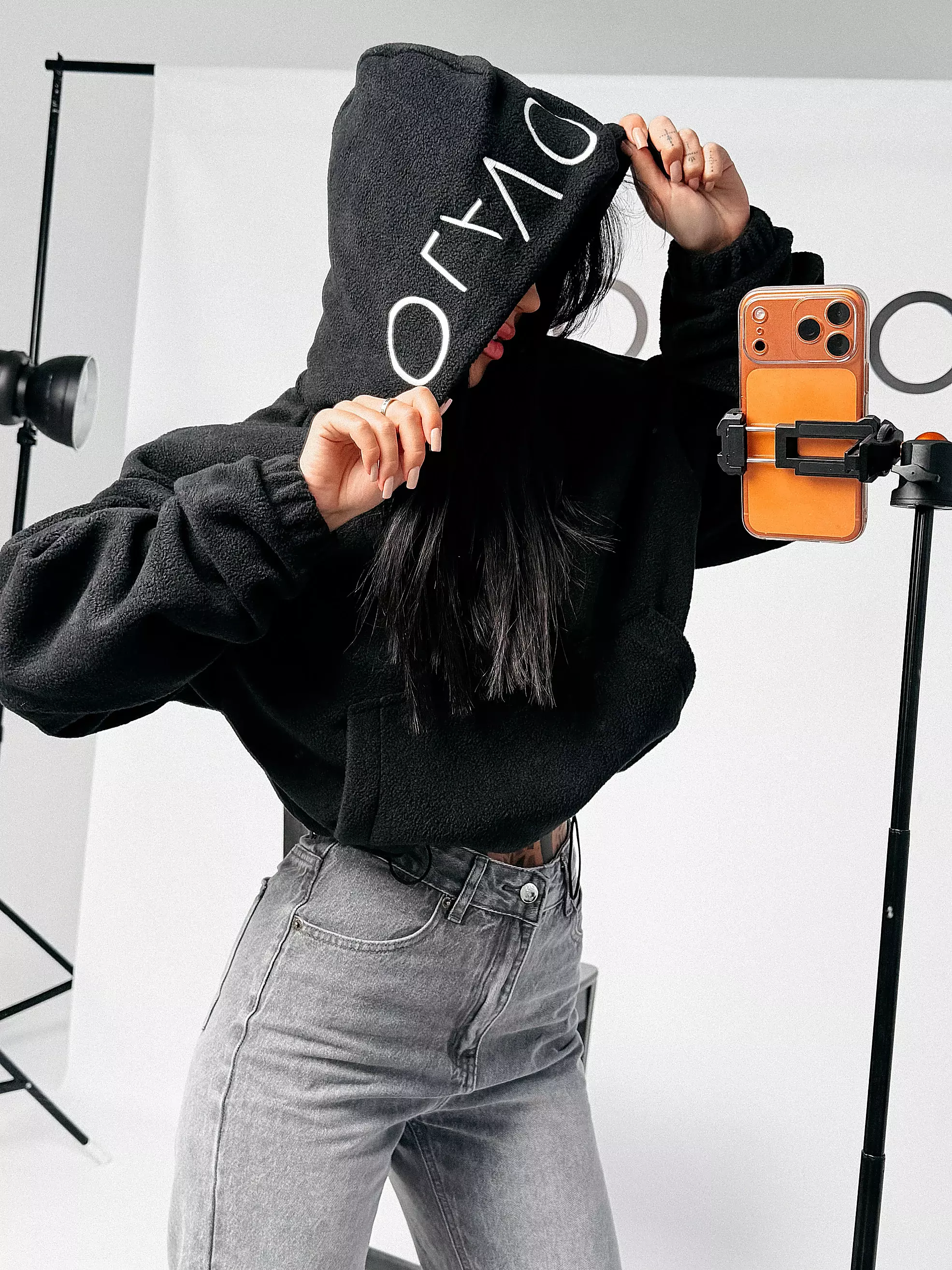 OLAVOGA MERIDIAN Damen Sweatshirt - Schwarz