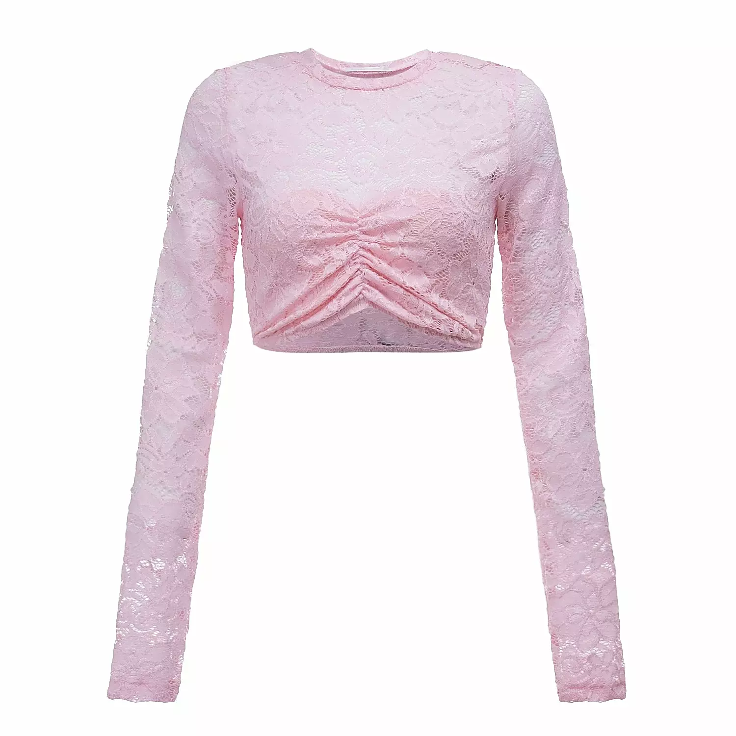 Lace lingerie set OLAVOGA AIRIS - Powder pink
