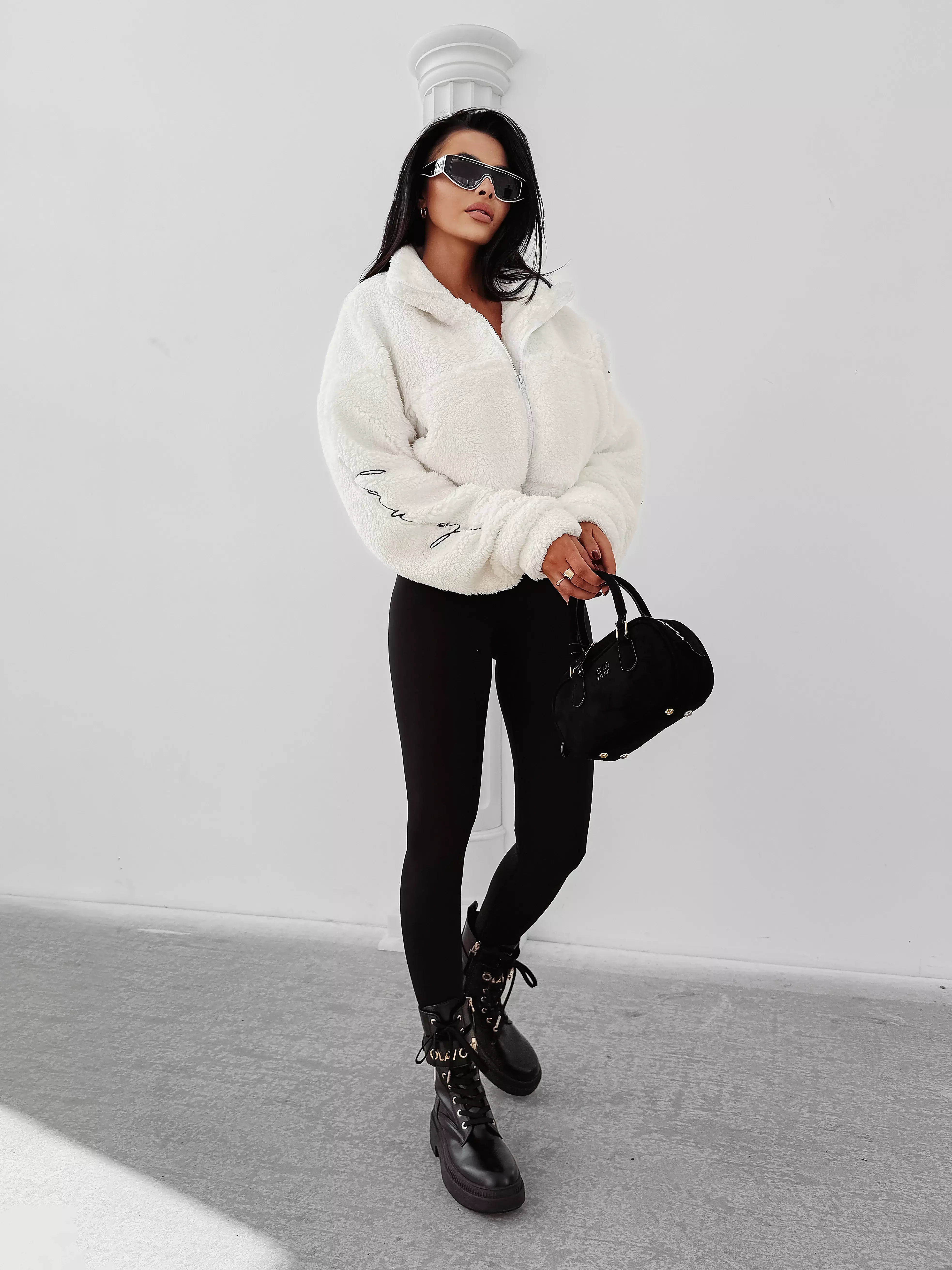 OLAVOGA TEDI Damen-Teddy-Sweatshirt - Écru