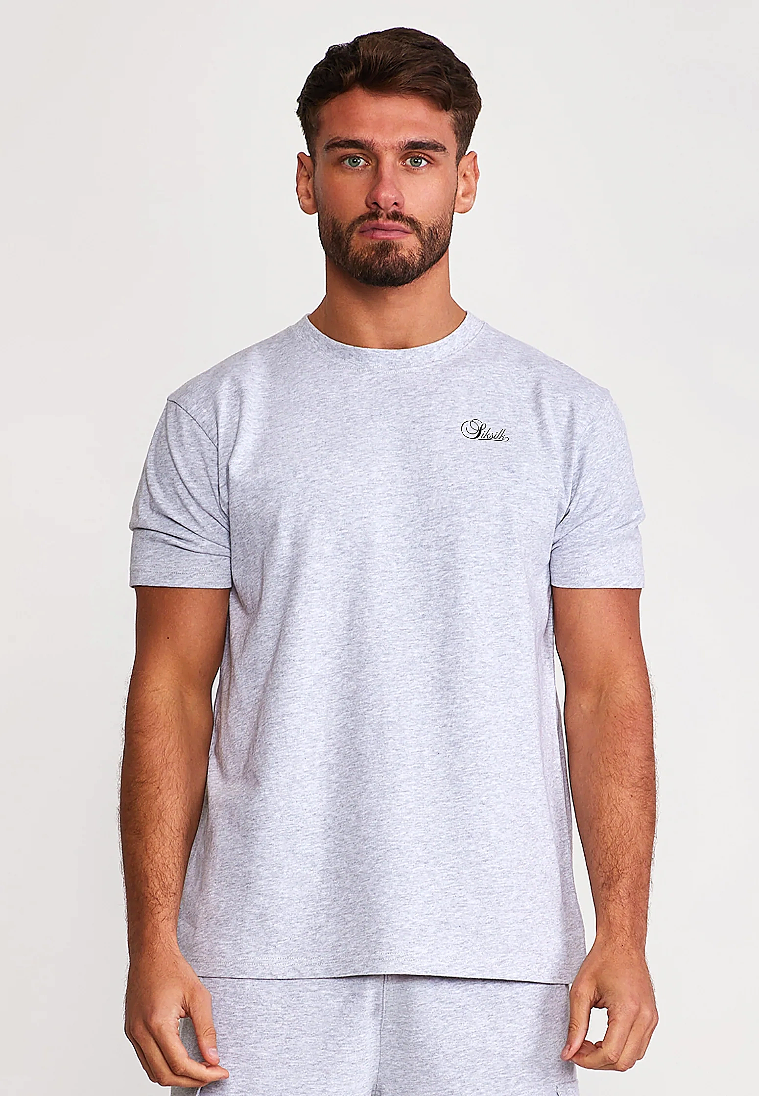3pak t-shirt męski muscle fit SIKSILK 29833 - Wielokolorowy