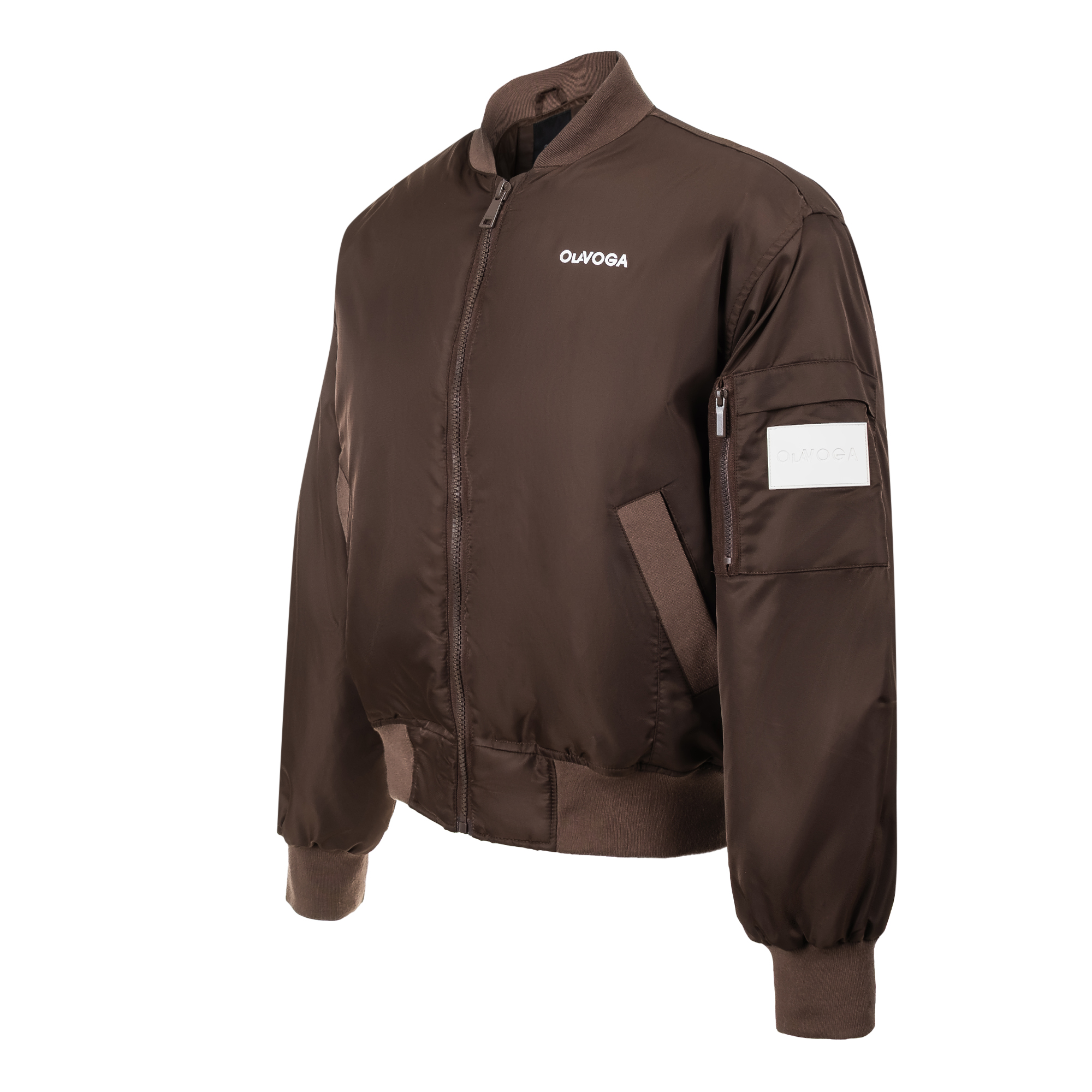 Kurtka męska bomber OLAVOGA Men WOOLY MEN 2.0 - Brąz
