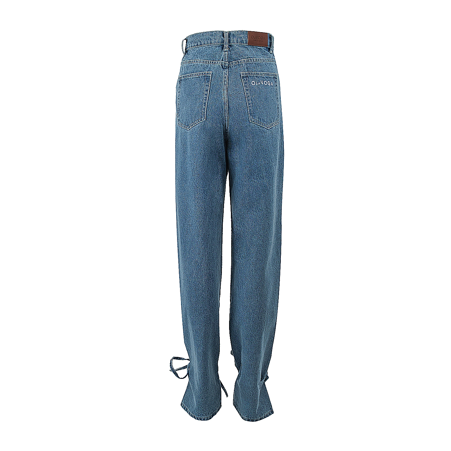 Spodnie damskie denim OLAVOGA REIRY - Niebieski