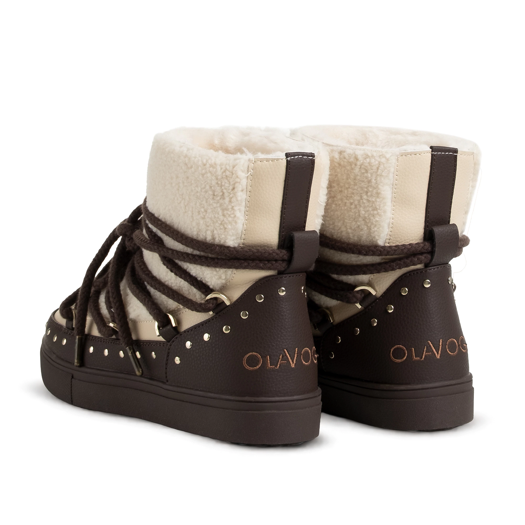Buty damskie eskimoski OLAVOGA ETNA - Brąz