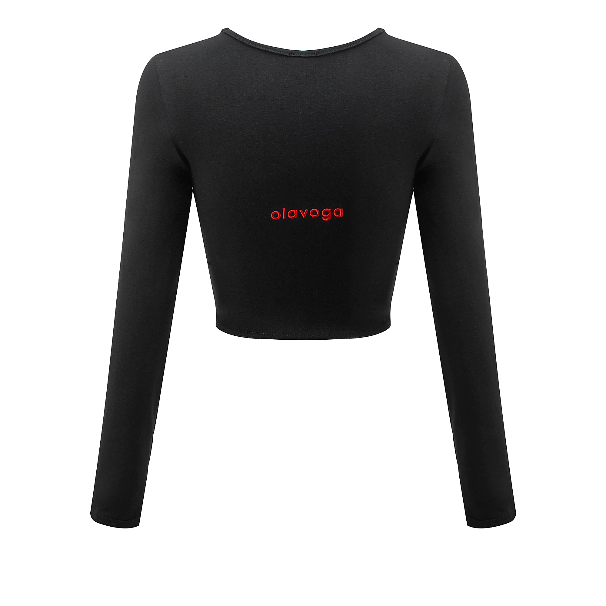 OLAVOGA AMORIA taillierte Bluse mit schmaler Passform - Schwarz