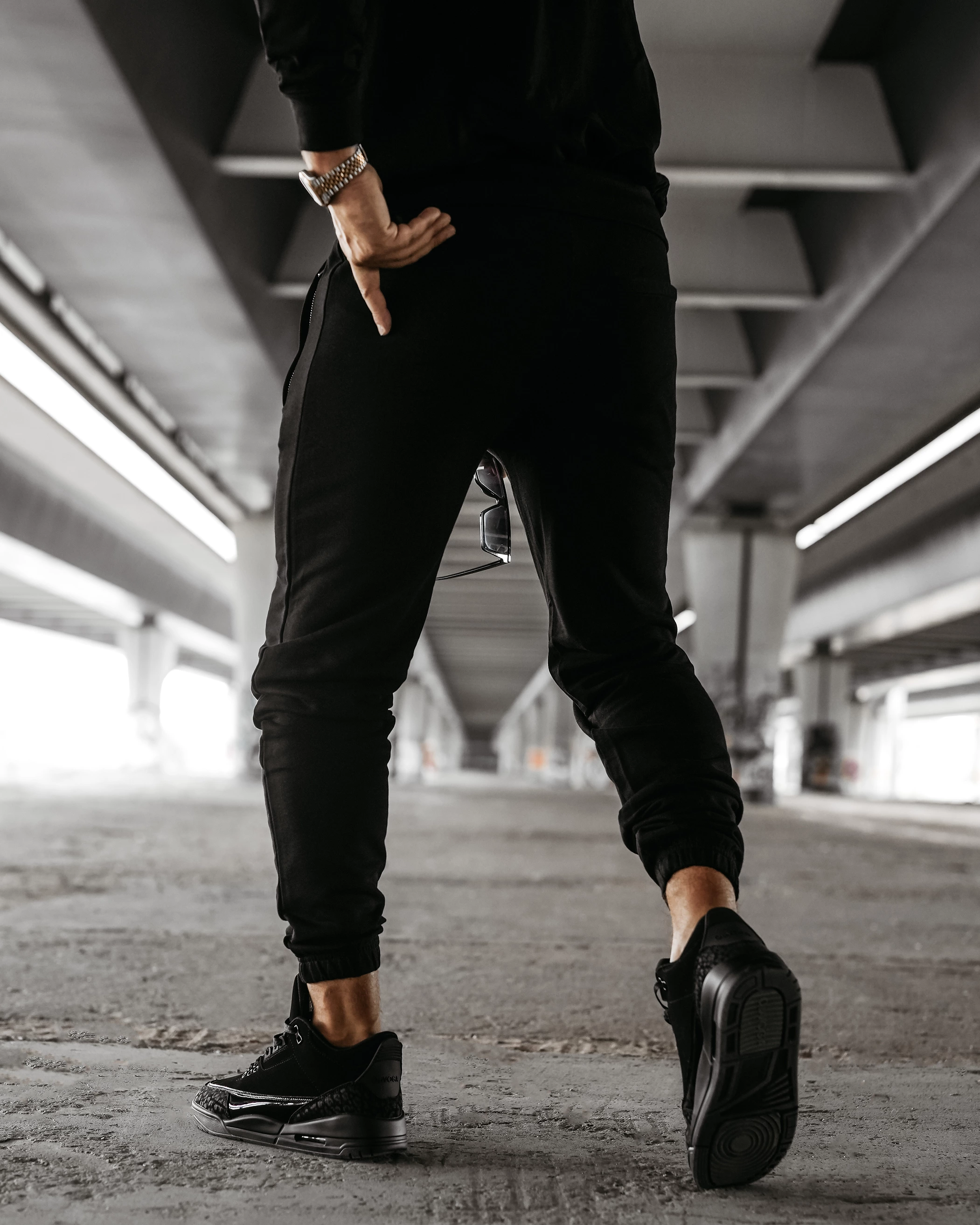 Pánské kalhoty OLAVOGA Men LEOTO PANTS – černé