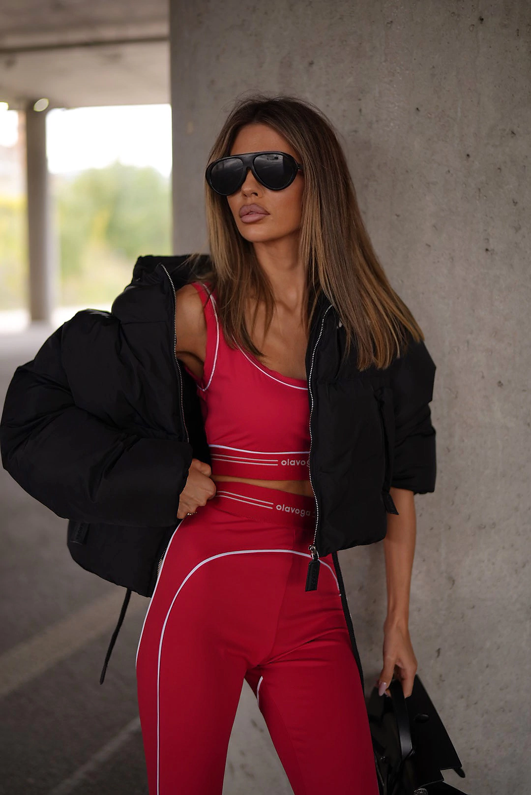 OLAVOGA TOMA Women's Sports Set – Red