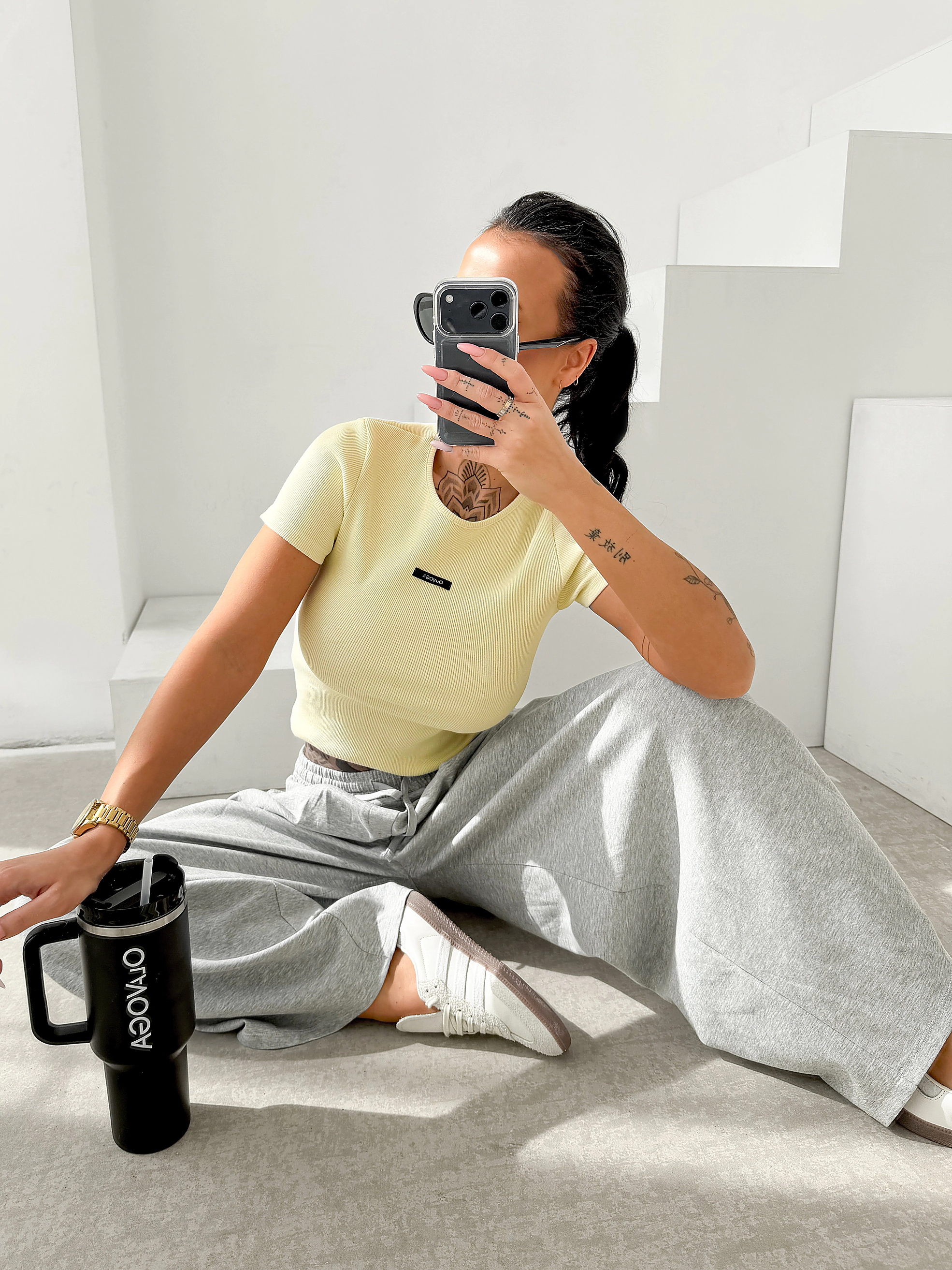 OLAVOGA MOVENA Damen-T-Shirt - Gelb