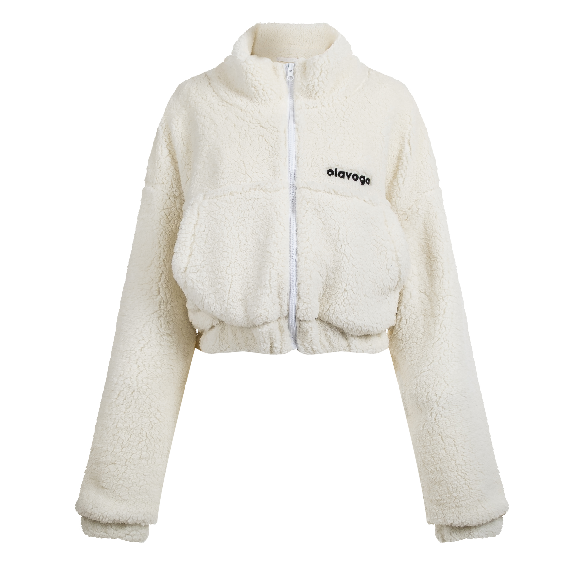 Bluza damska teddy OLAVOGA KEEP - Ecru