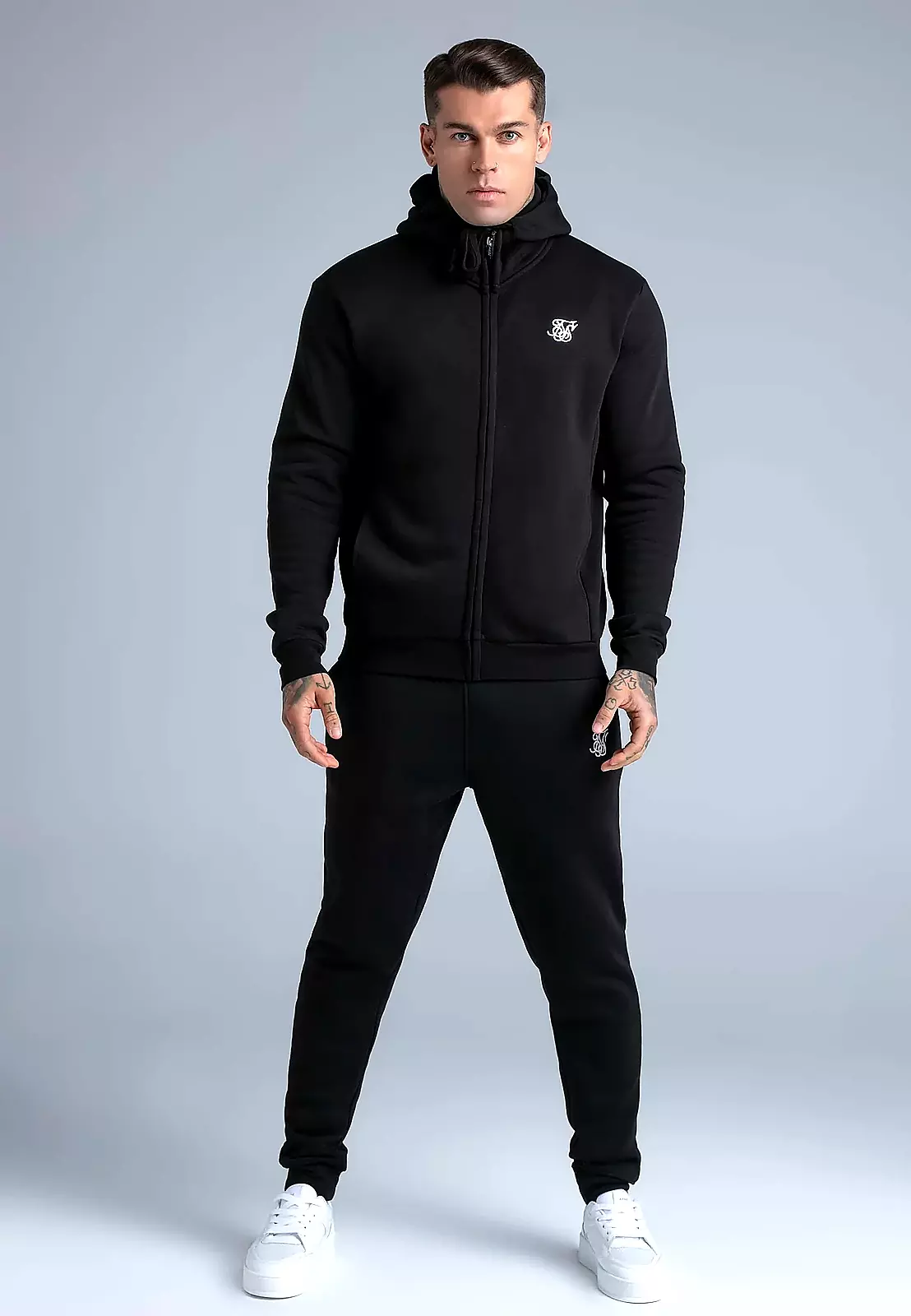 SIKSILK ESSENTIALS Herren Jogginghose 28344 - Schwarz