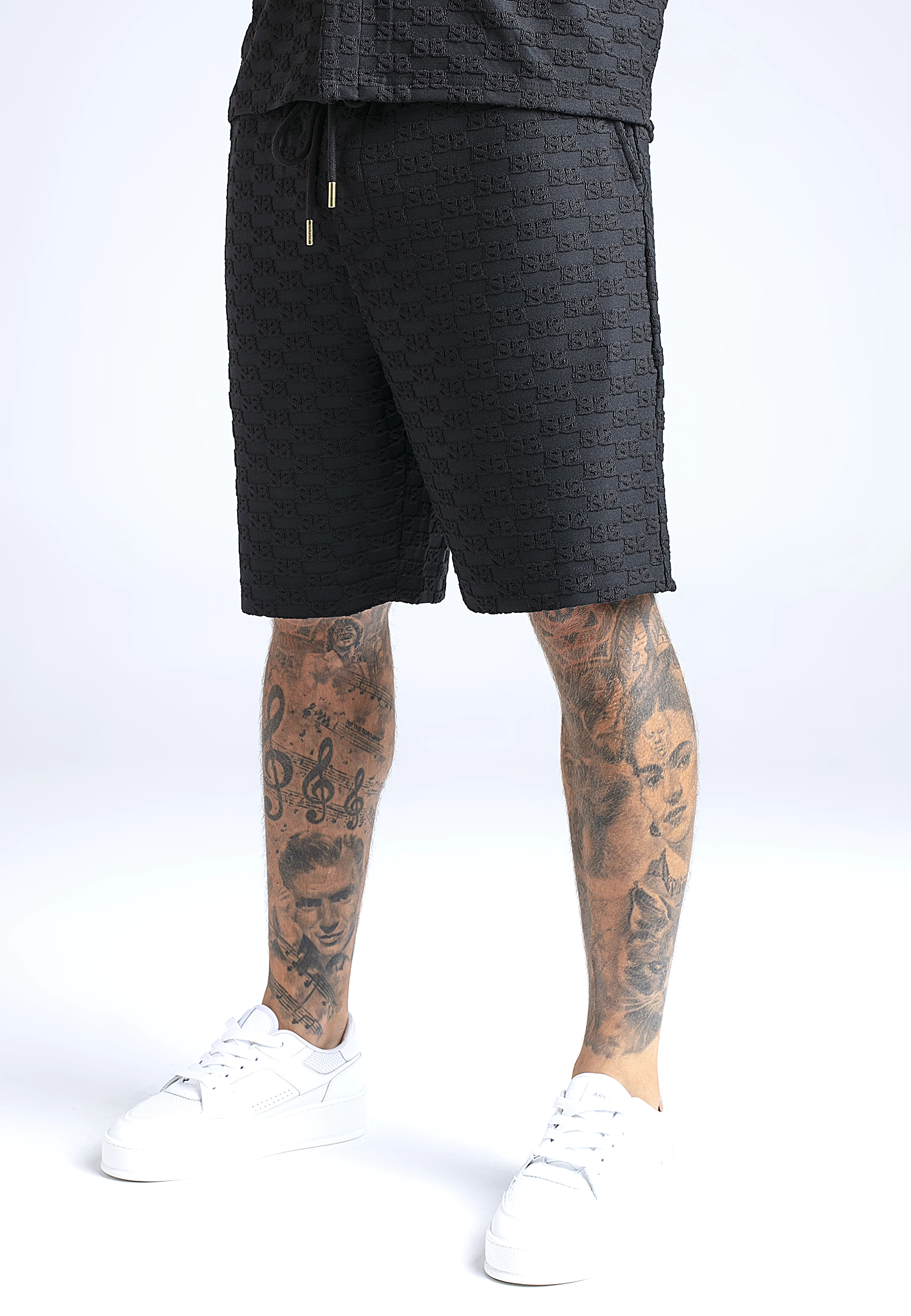 SIKSILK pánske šortky 29071 - čierne