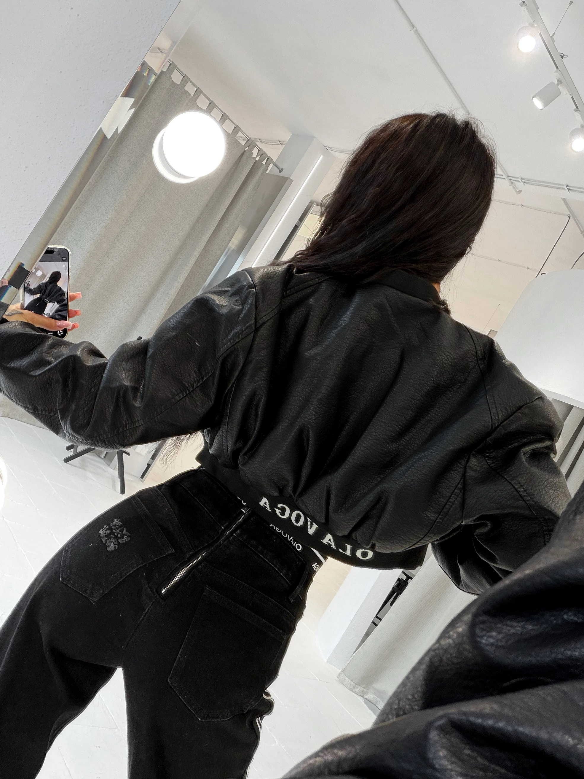 Dámská bunda oversize OLAVOGA OCRA – černá
