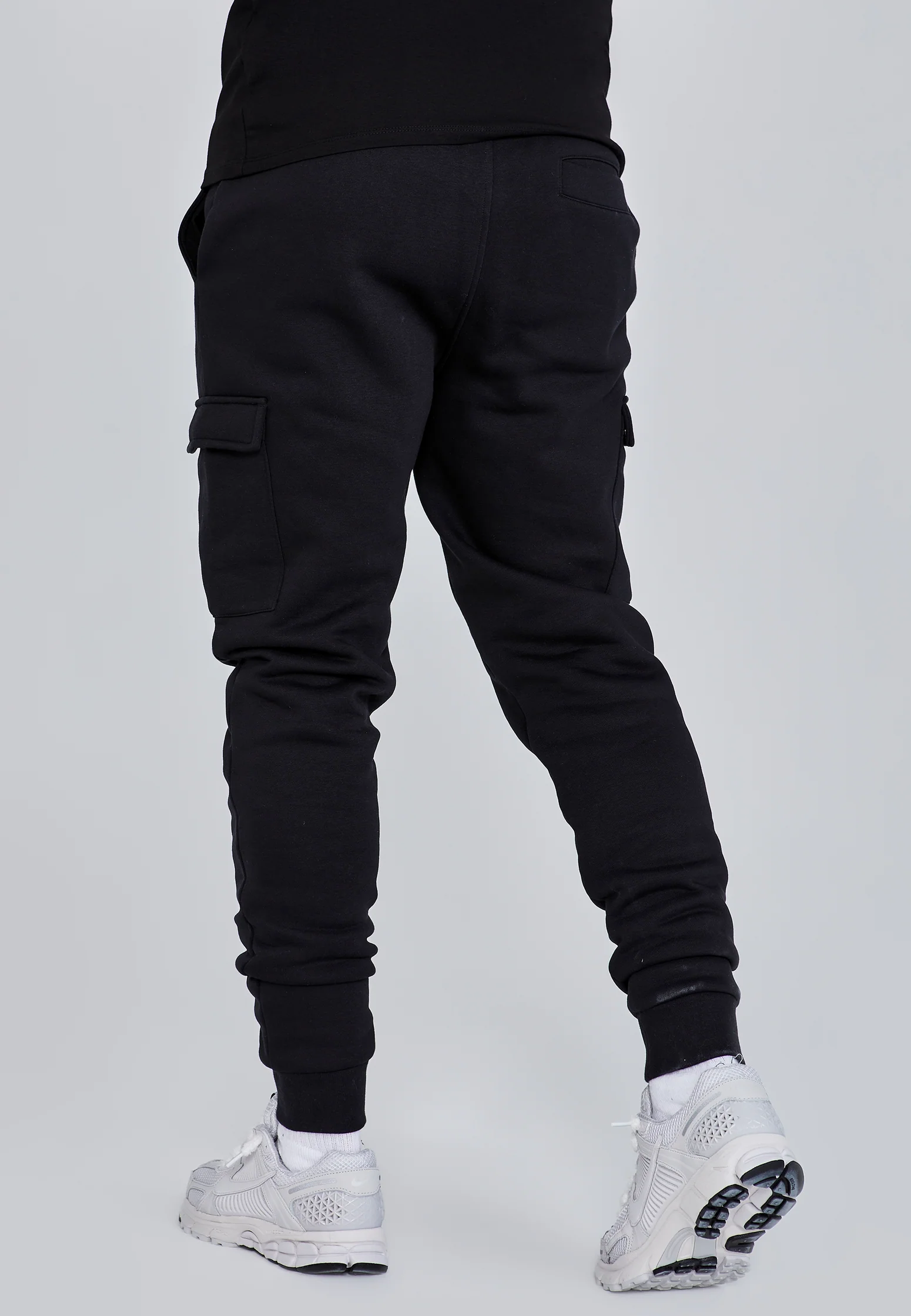 SIKSILK tailored cargo sweatpants 24864 Black