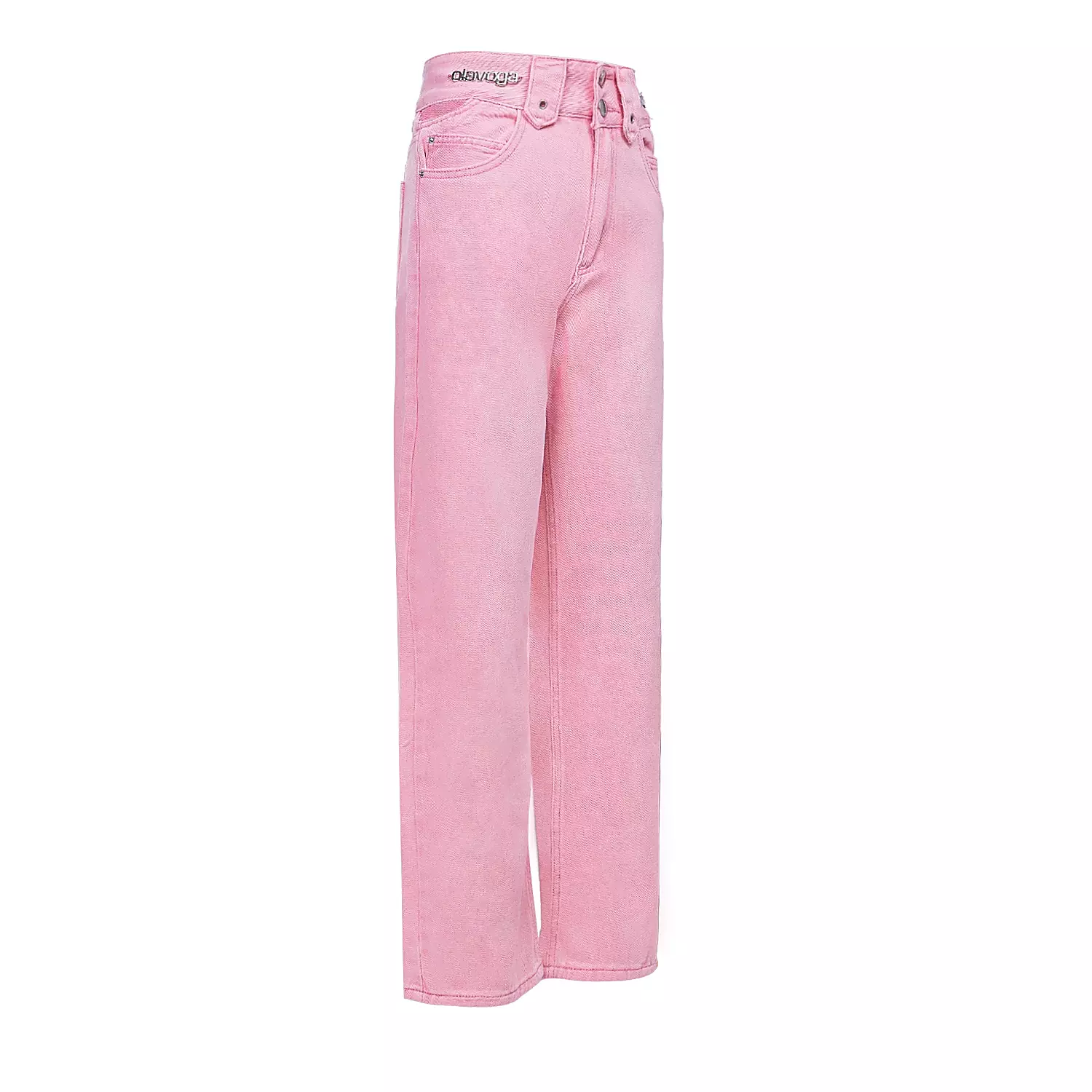 OLAVOGA EREDU women's denim trousers - Powder pink