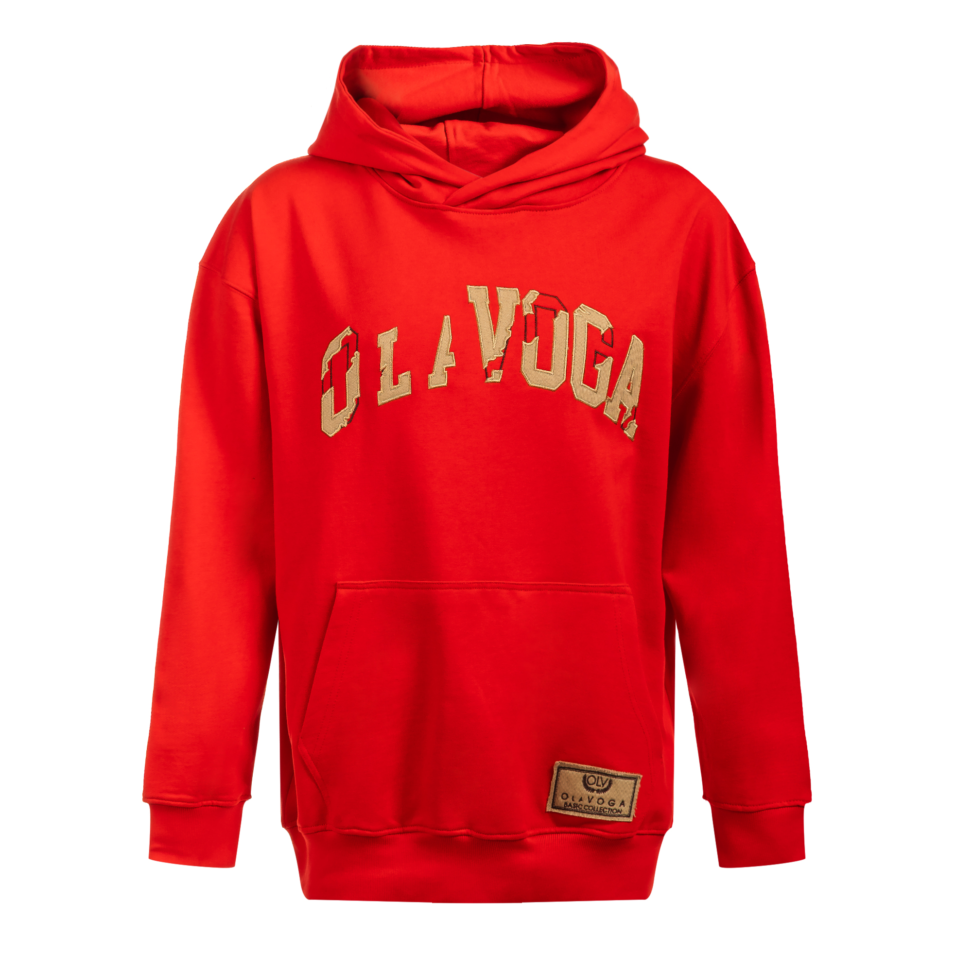 Bluza męska z kapturem OLAVOGA Men FLYTION - Czerwony